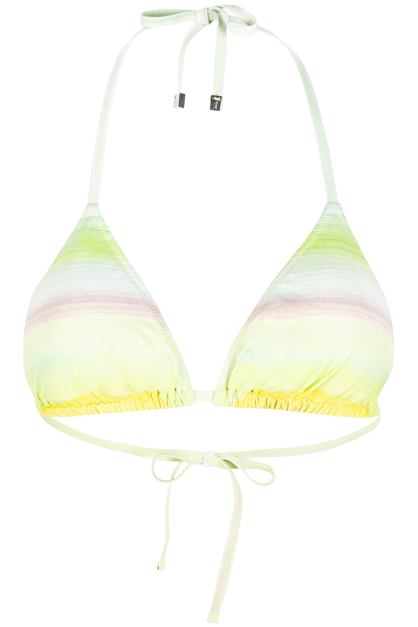 WOMEN TOP BIKINI TRIANGLE YELLOW 1