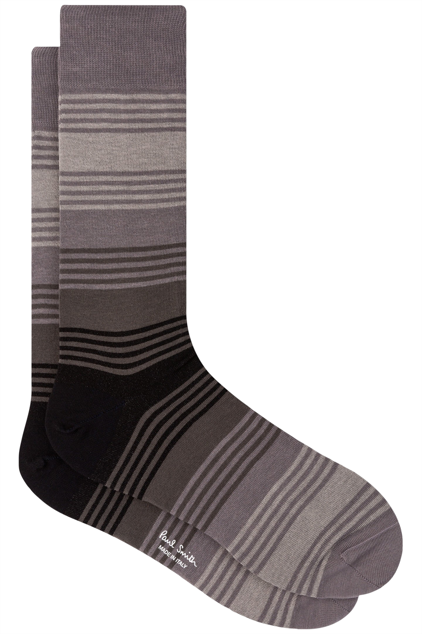 MEN SOCK BARUCH STRIPE BLACK 1