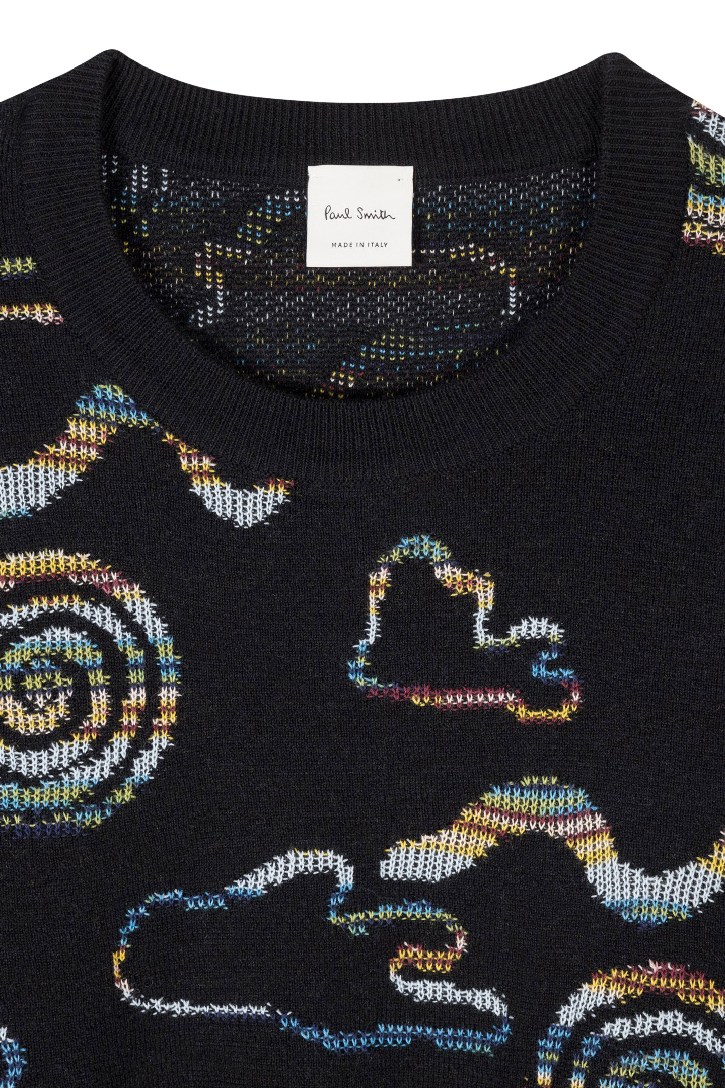 KNITTED SWEATER CREW NECK BLACK 2