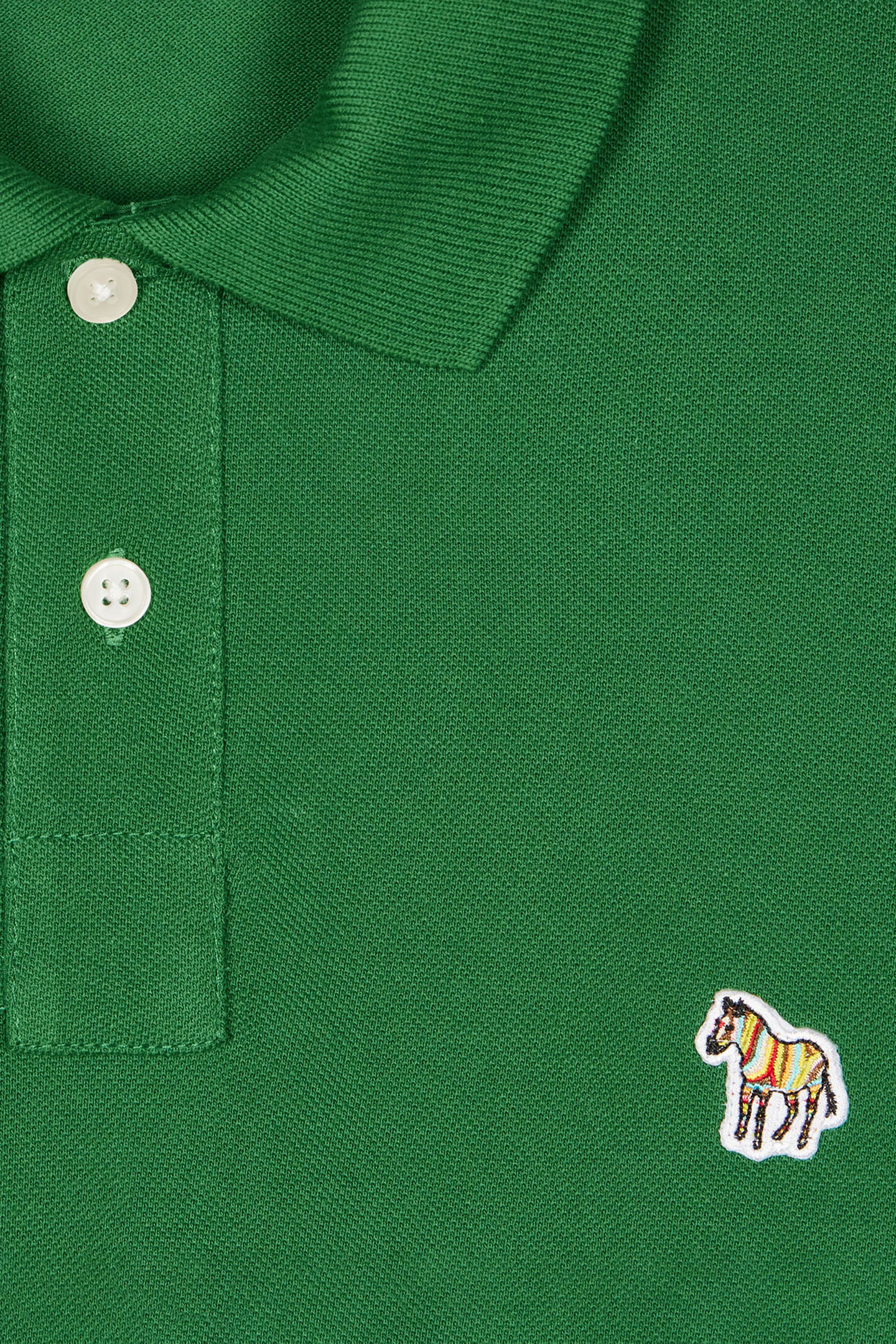 REG FIT SS POLO SHIRT ZEBRA EMERALD 2