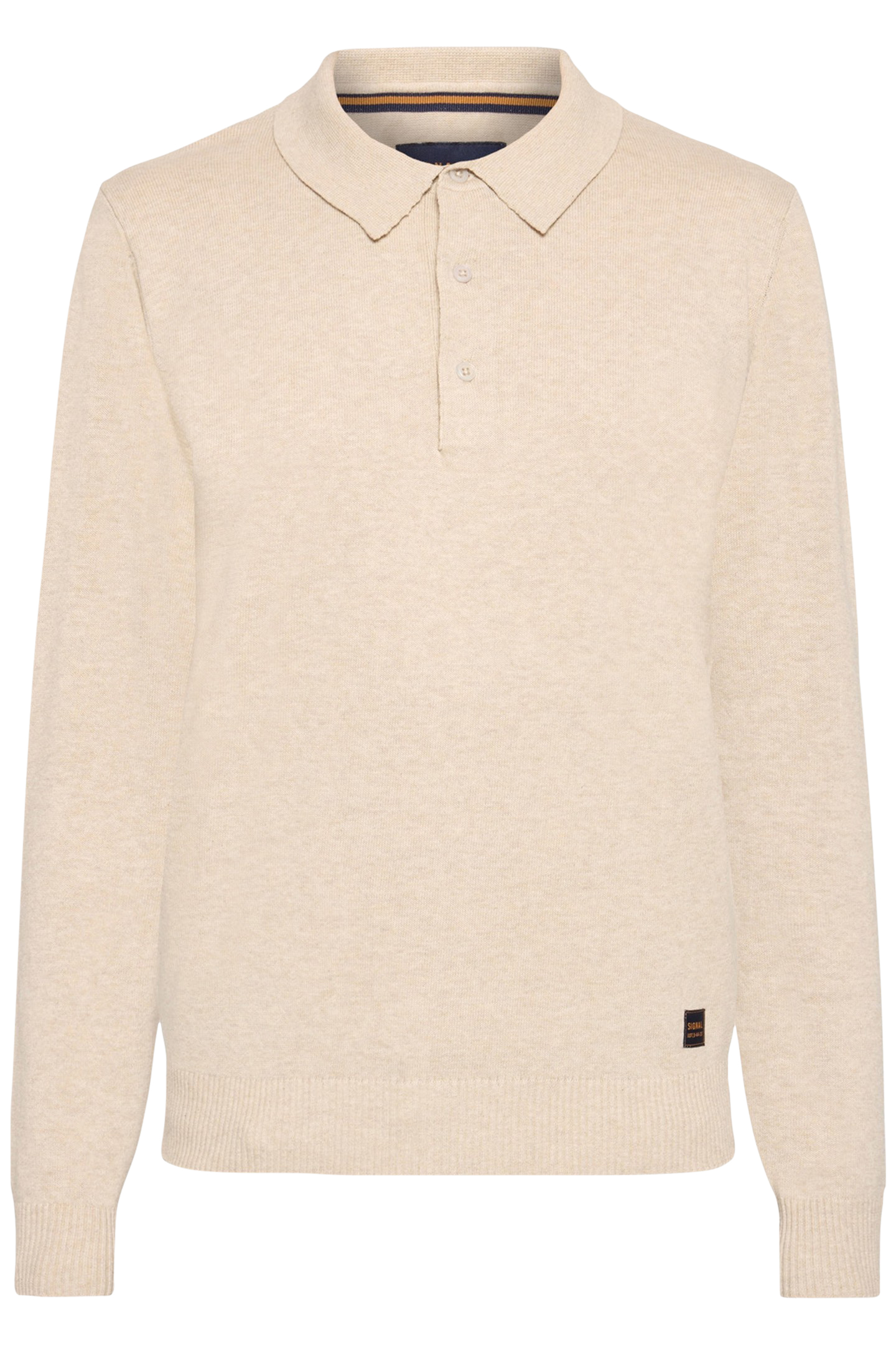 NOLANSI KNIT POLO + PURE CASHMERE MEL 4