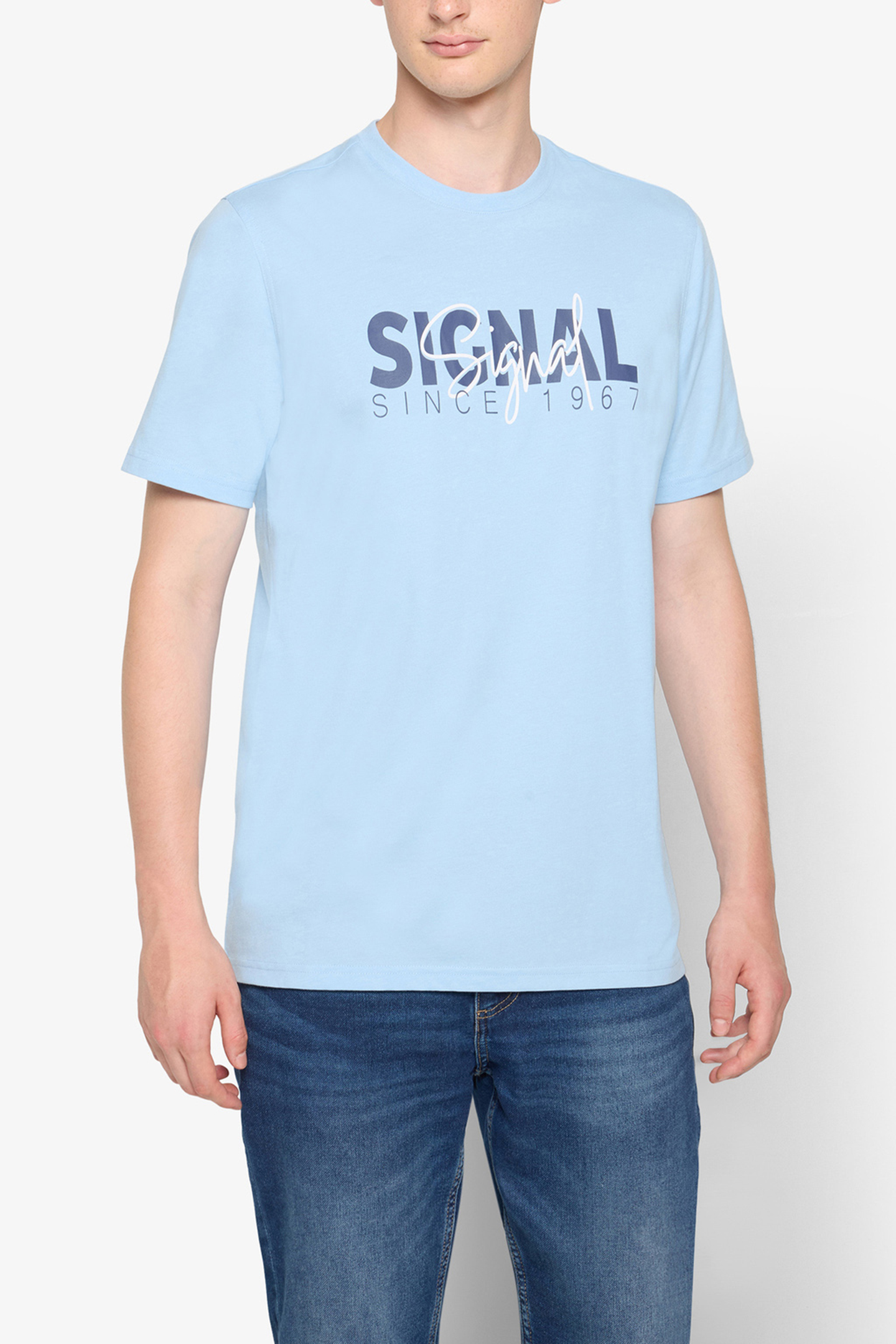 OWENSI PRINT TEE + BLUE PLACIDE MEL by Signal
