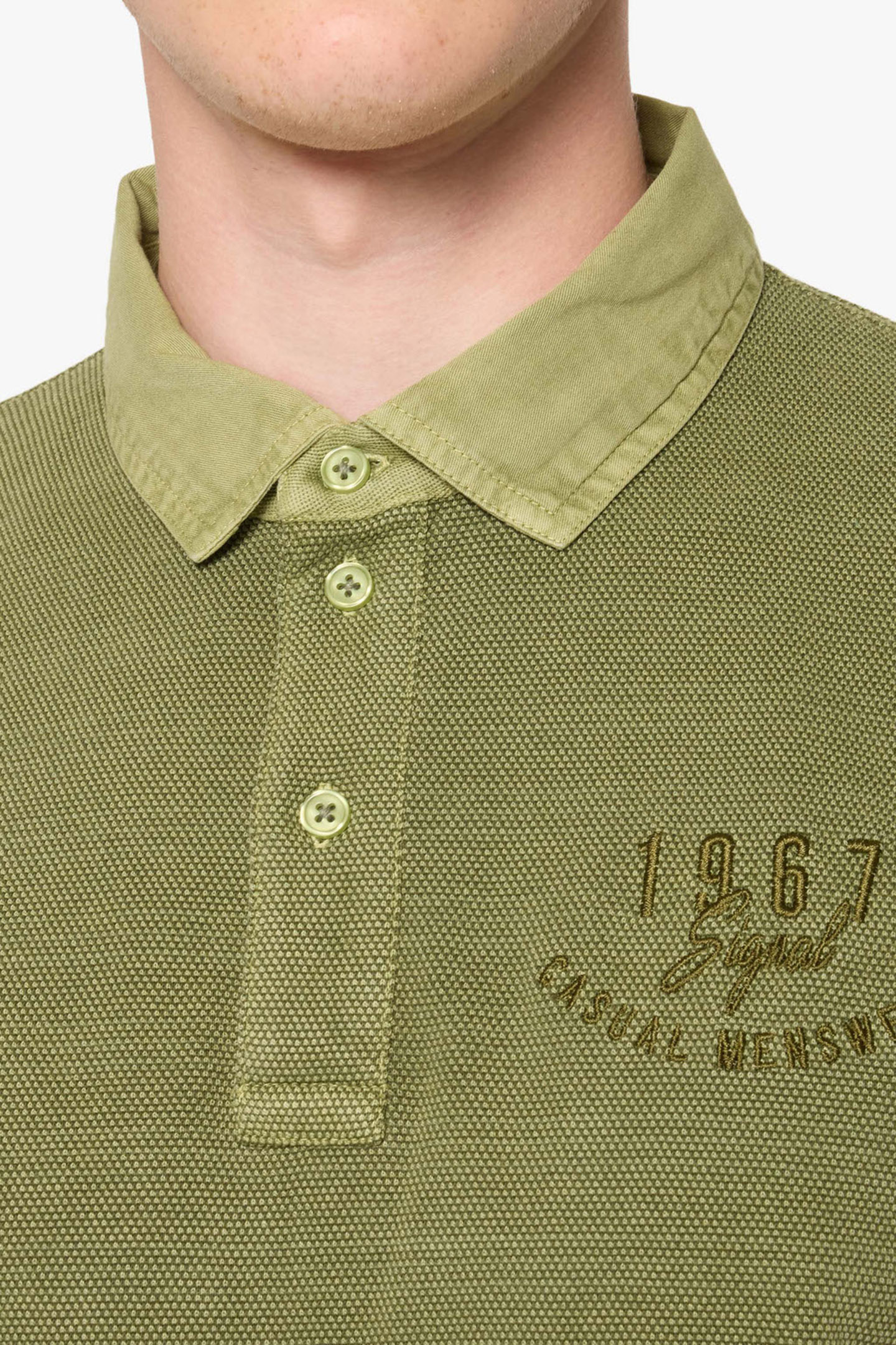 OSCARSI BADGE POLO CYPRESS GREEN 6