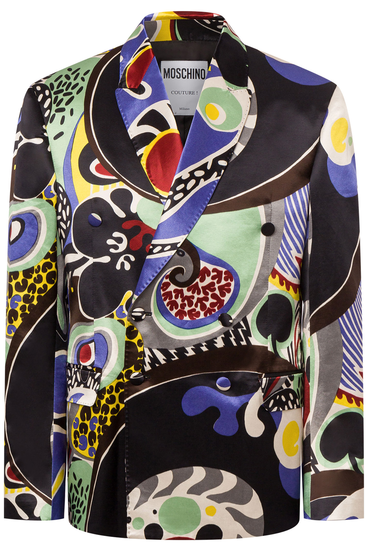 PSYCHEDELIC PRINT VISCOSE COTTON JACKET MULTICOLOUR 3