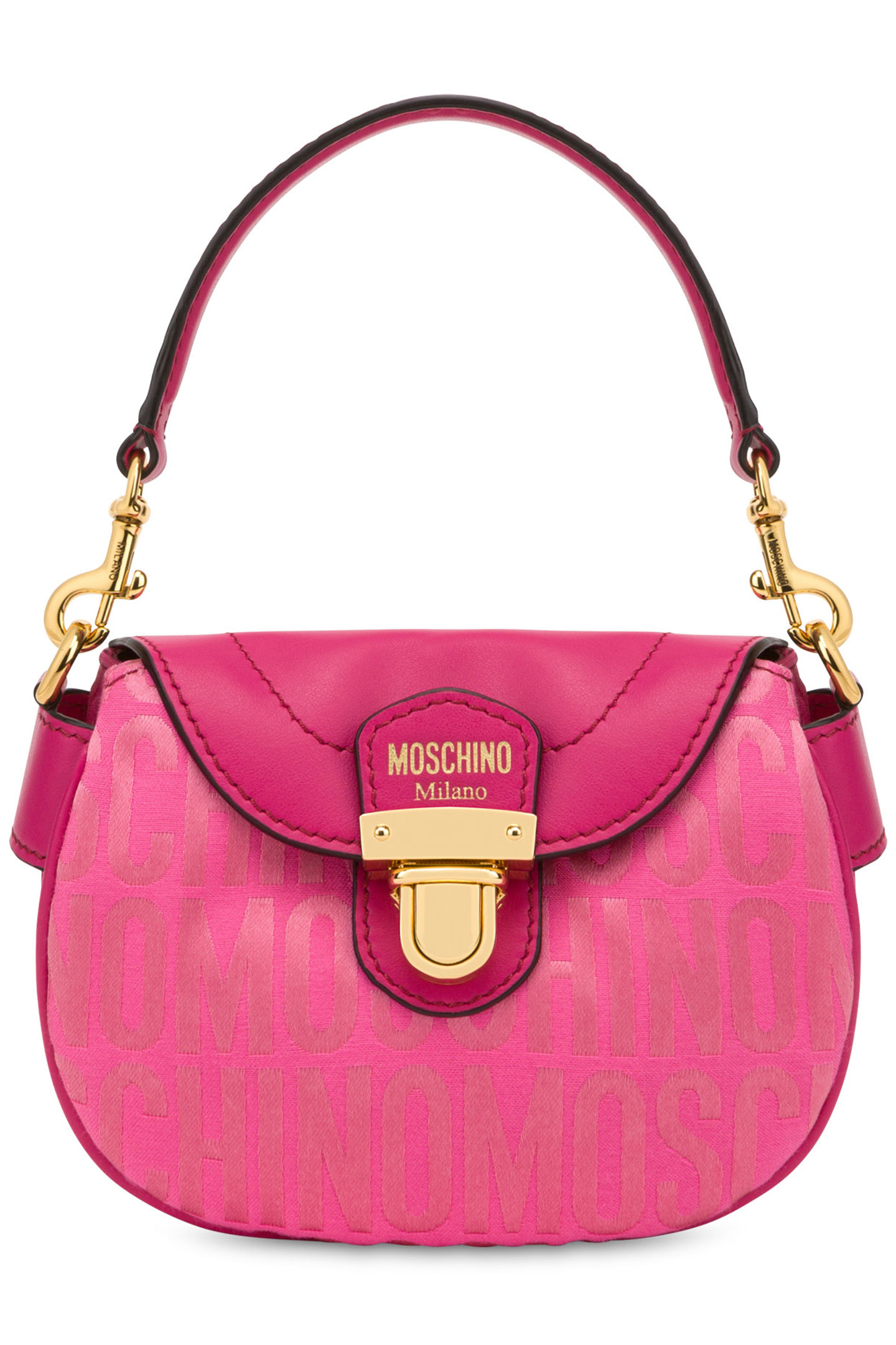 ALLOVER LOGO SMALL HANDBAG PINK 1