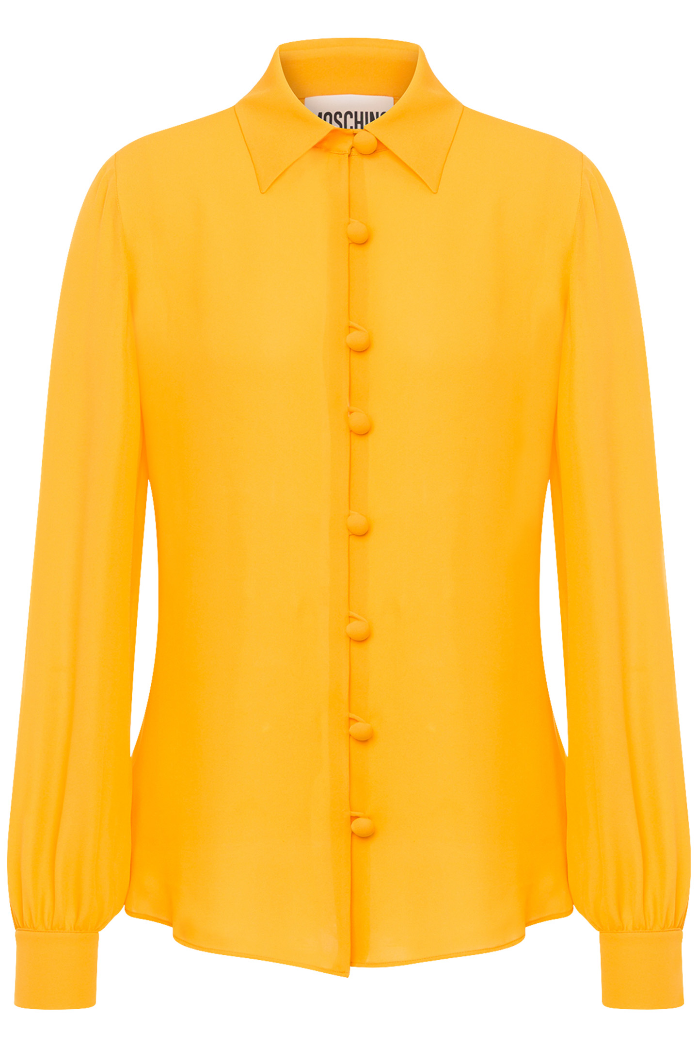 SILK CHARMEUSE SHIRT 60'S YELLOW 3