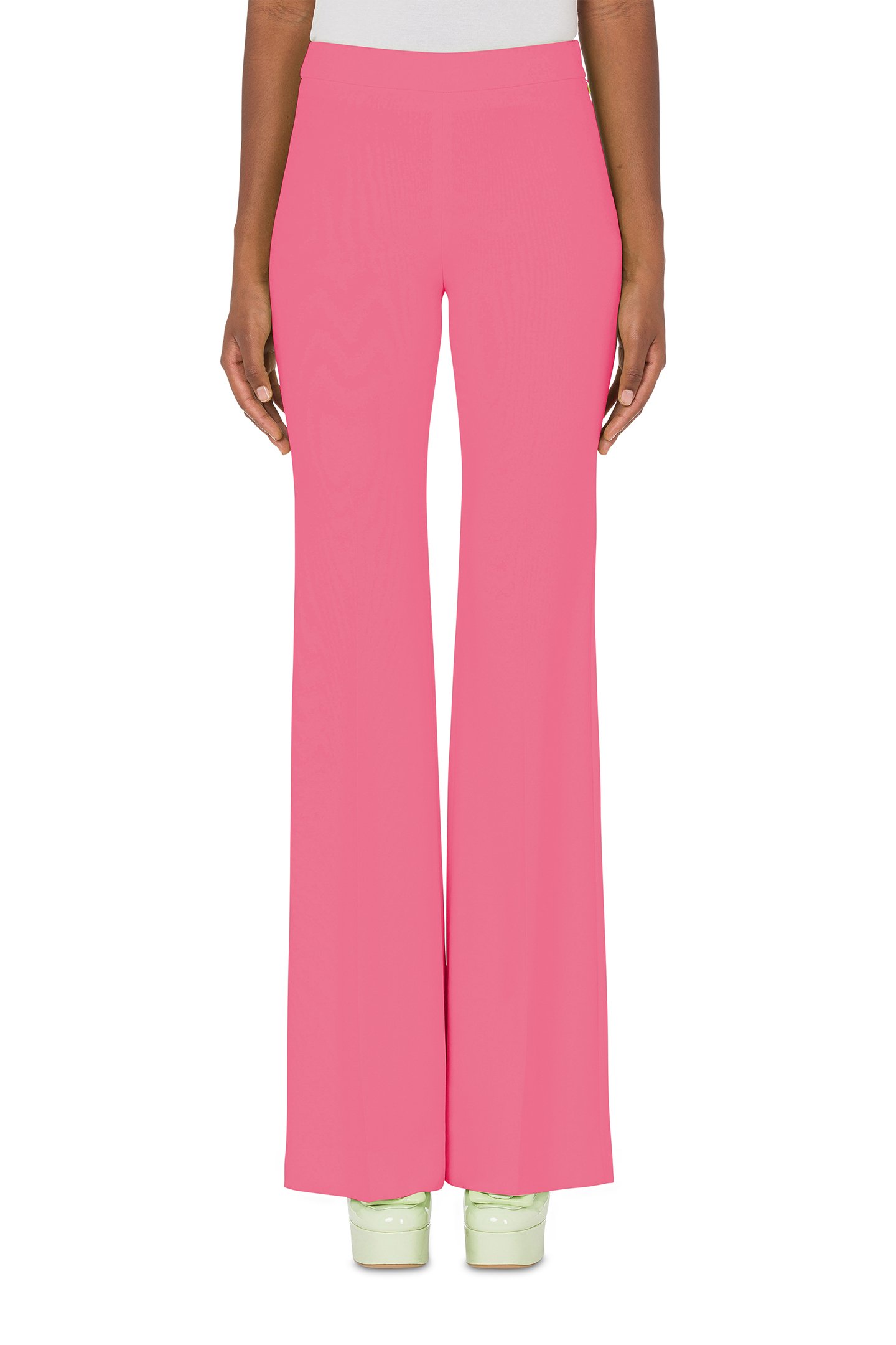 60'S CADY FLARED TROUSERS PINK 1