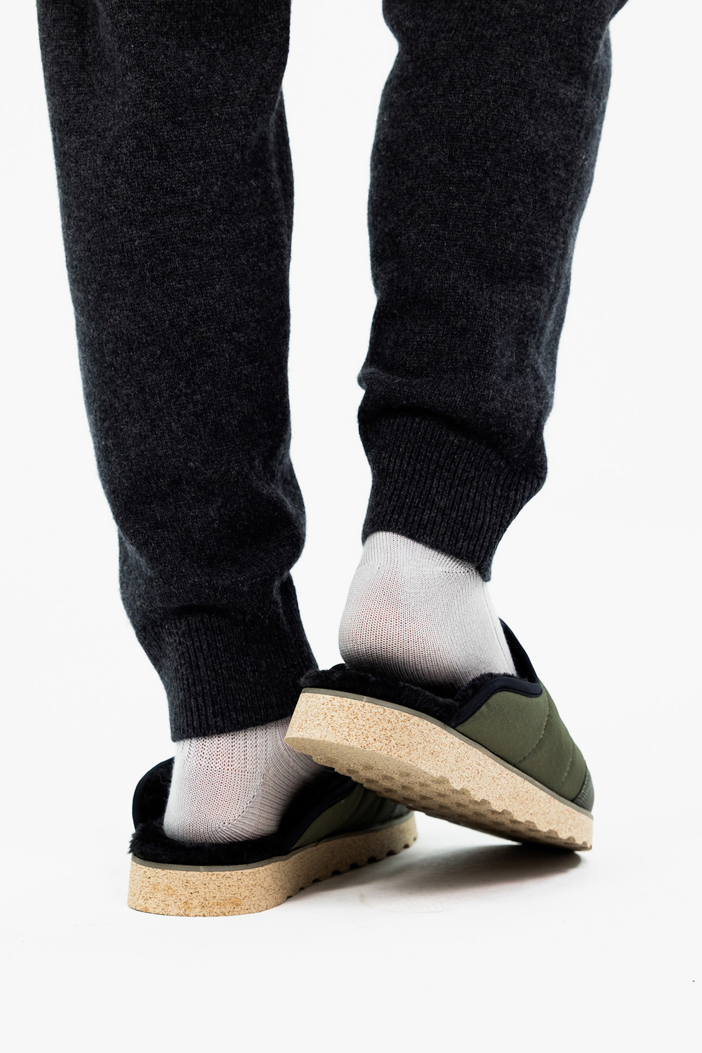 INDOOR SLIPPER OLIVE/BLACK 4