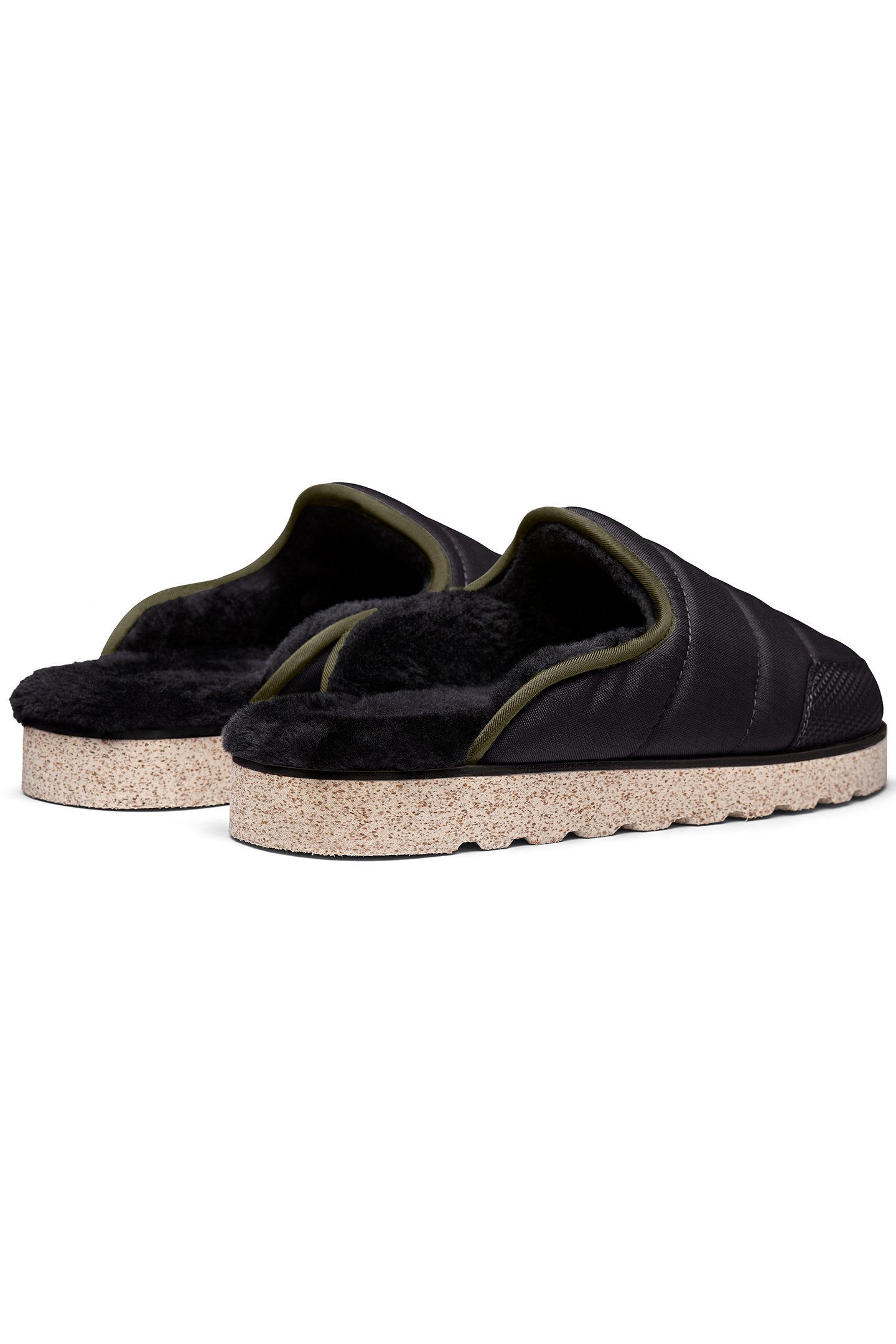 INDOOR SLIPPER BLACK/OLIVE 4