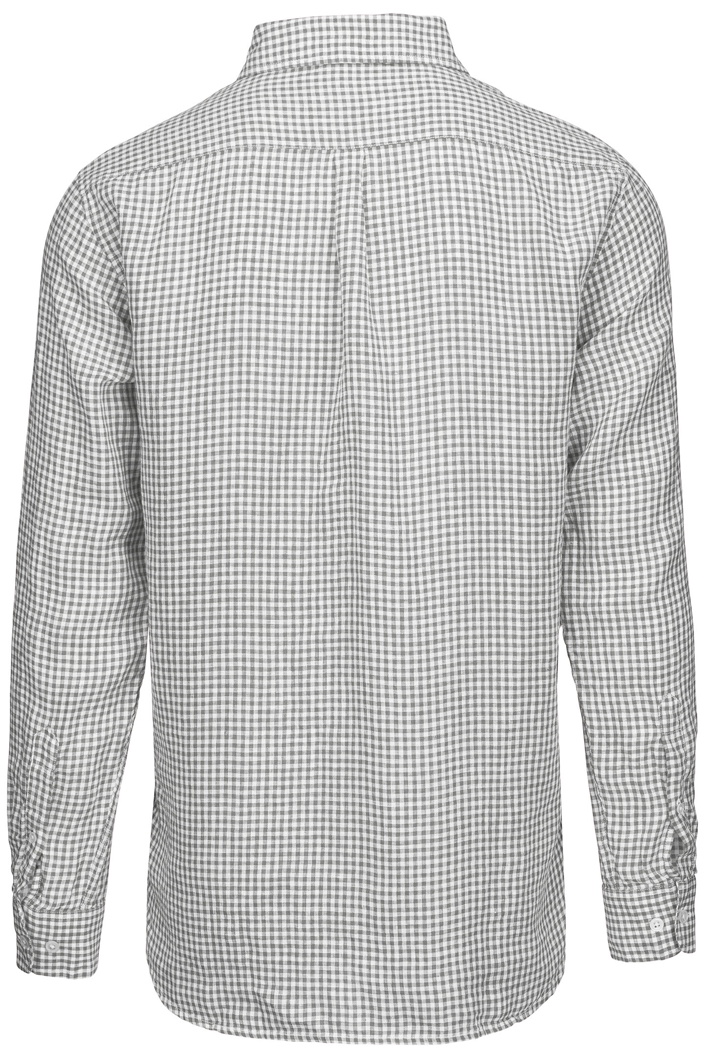 AMALFI GINGHAM LINEN SHIRT HICKORY 2