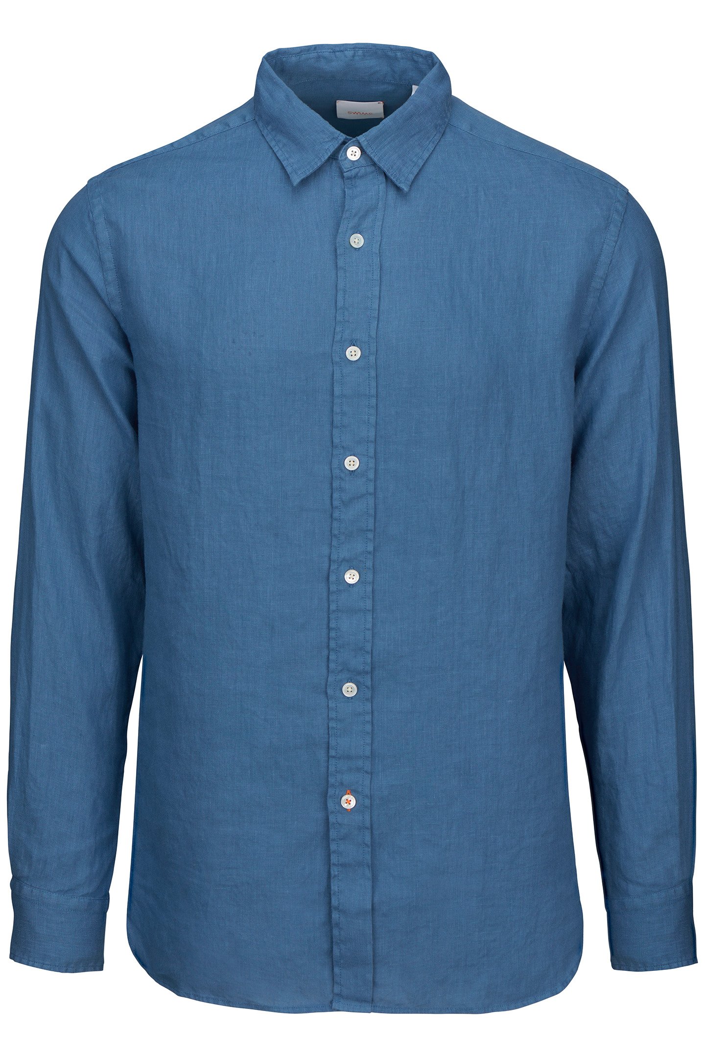 AMALFI LINEN SHIRT TIDAL BLUE 1
