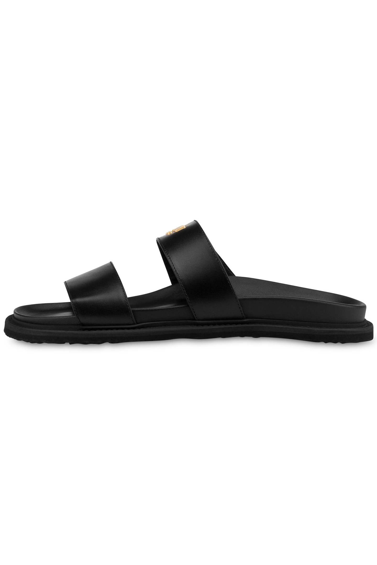 SABOTU.FUSSB+LOGO35 VITELLO NERO by Moschino