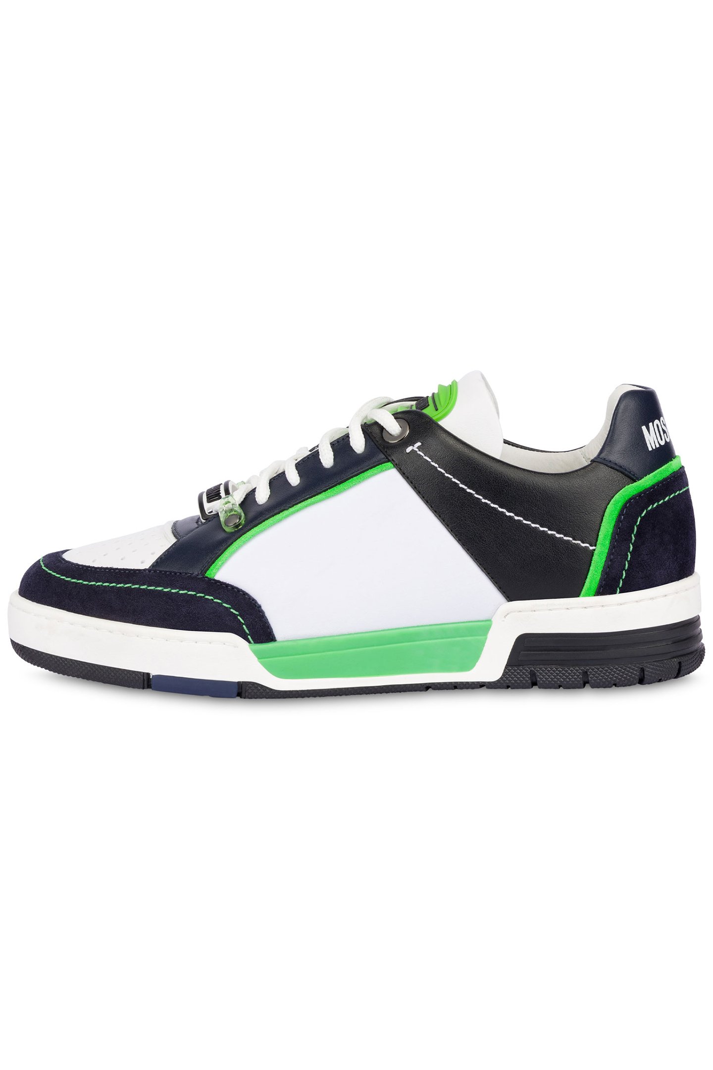 SNEAKERU.KEVIN40 MIX BIA+NAVY+VERD by Moschino