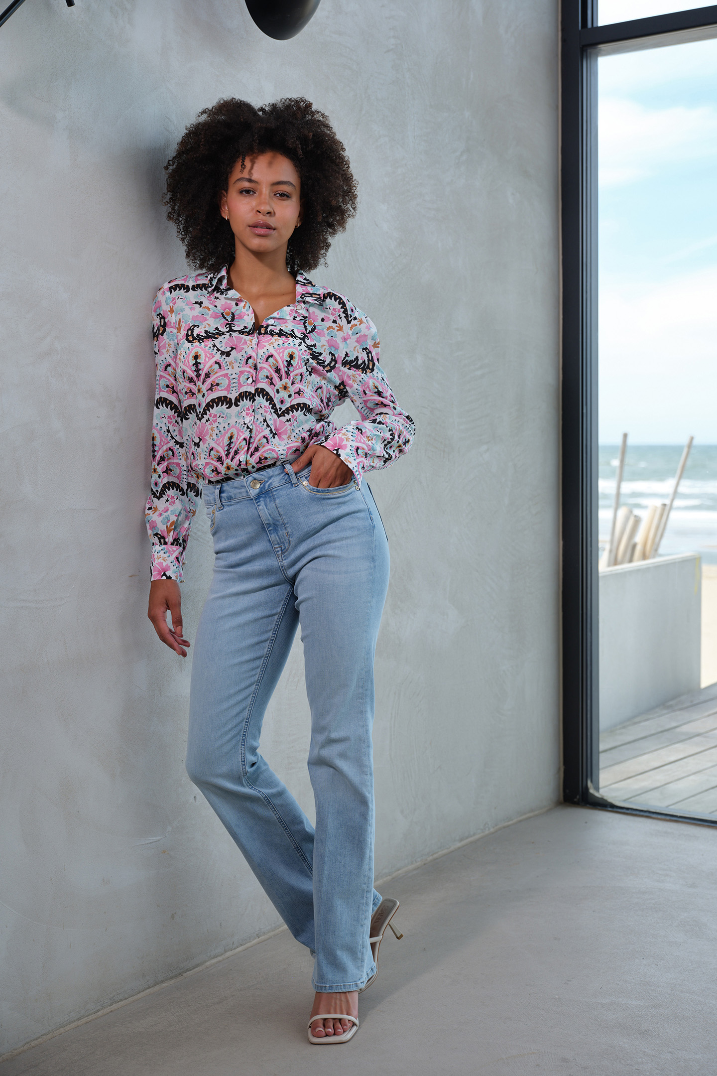 BLOUSE FOLK TALES WHITE OFF WHITE by Tramontana