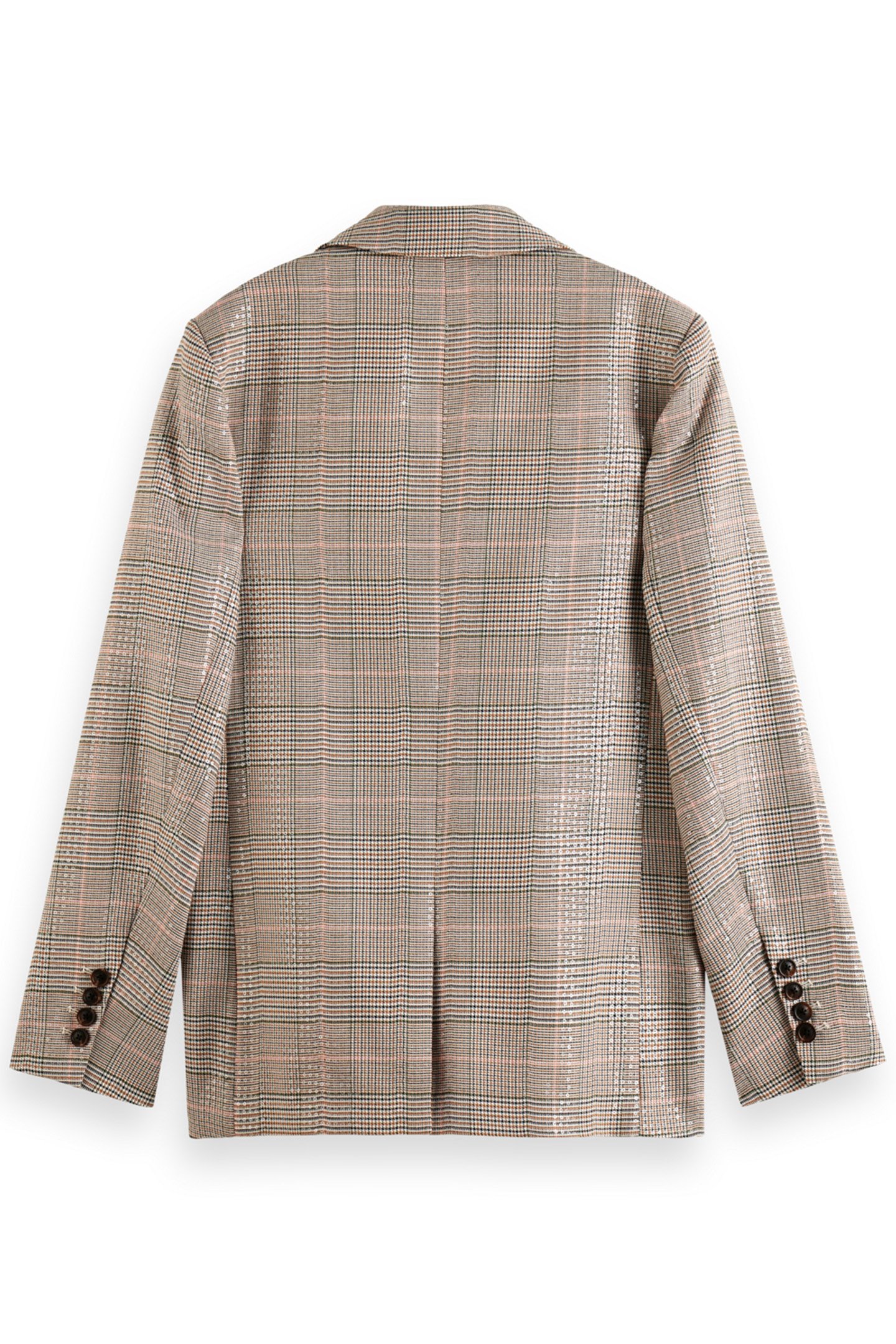 SEQUIN PRINCE OF WALES CHECK BOYFRIEND SB BLAZER SEQUIN PRIN 5