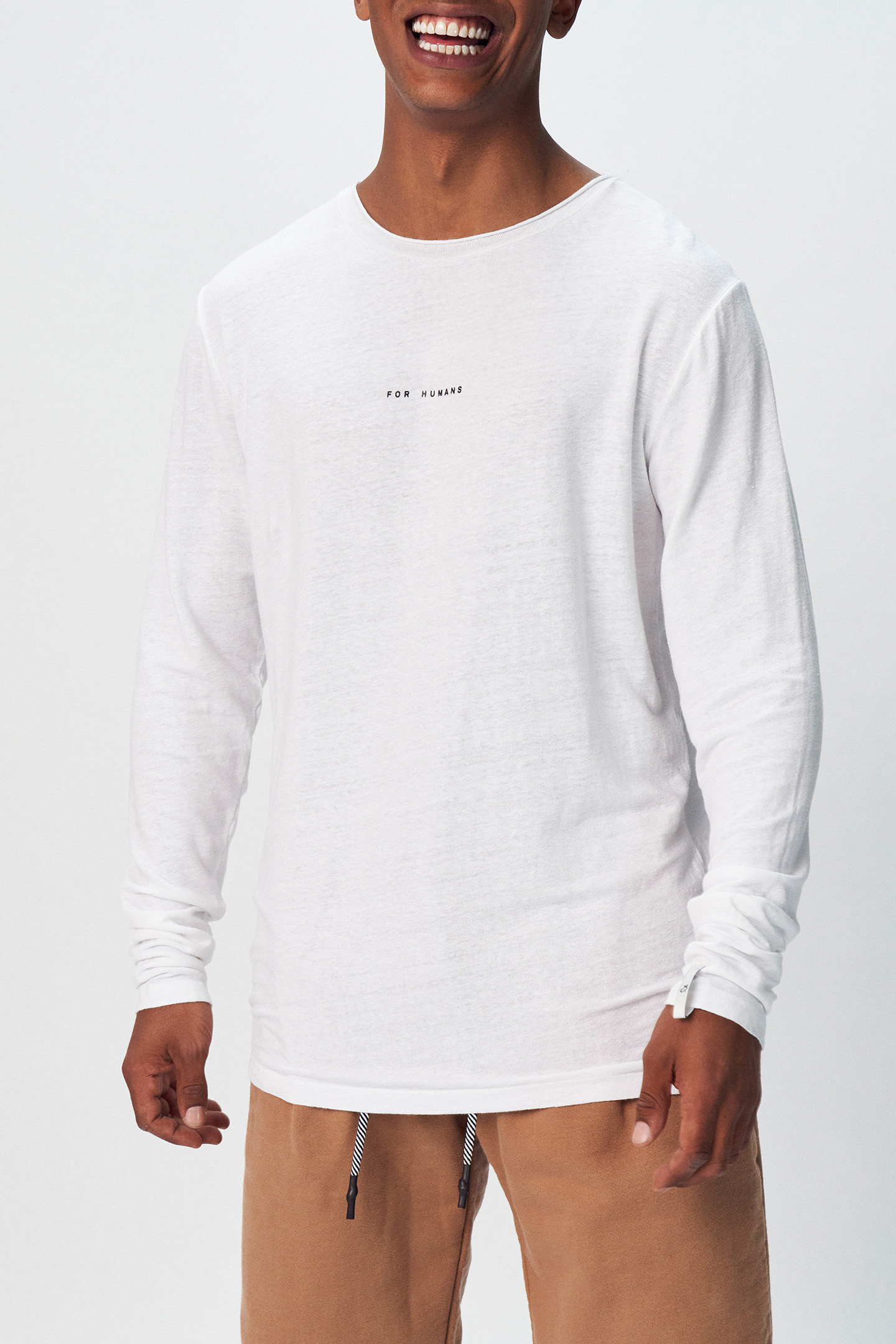 DELTA LINEN TEE WHITE by 10DAYS