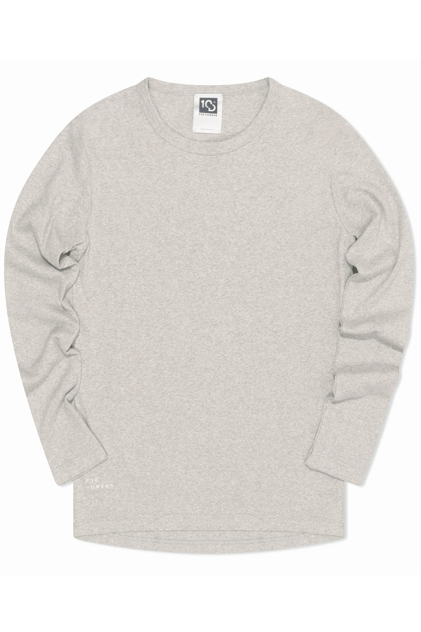 ALEX RIB JERSEY TEE LIGHT GREY MELEE 3