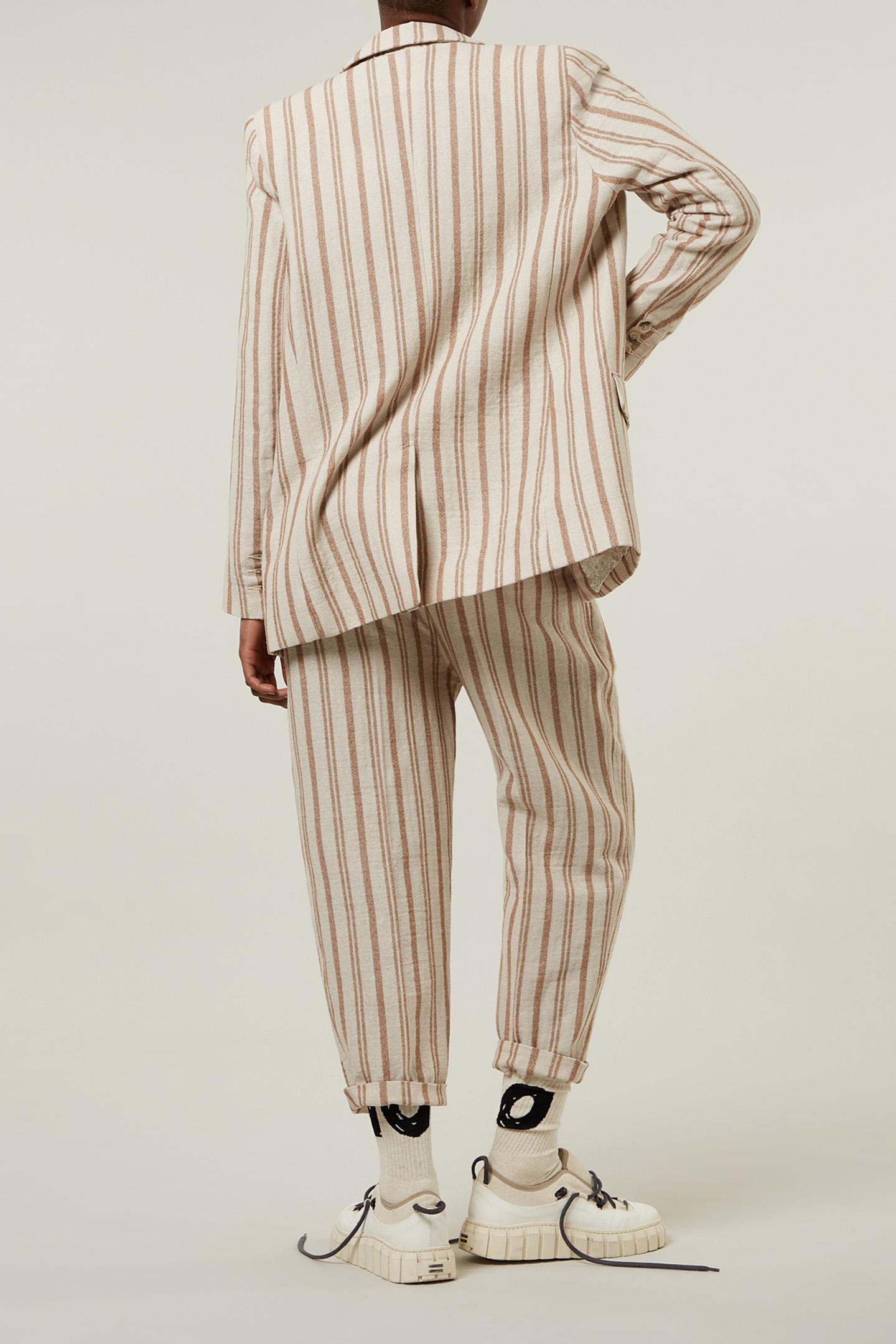 PANTS COTTON STRIPES ECRU 3