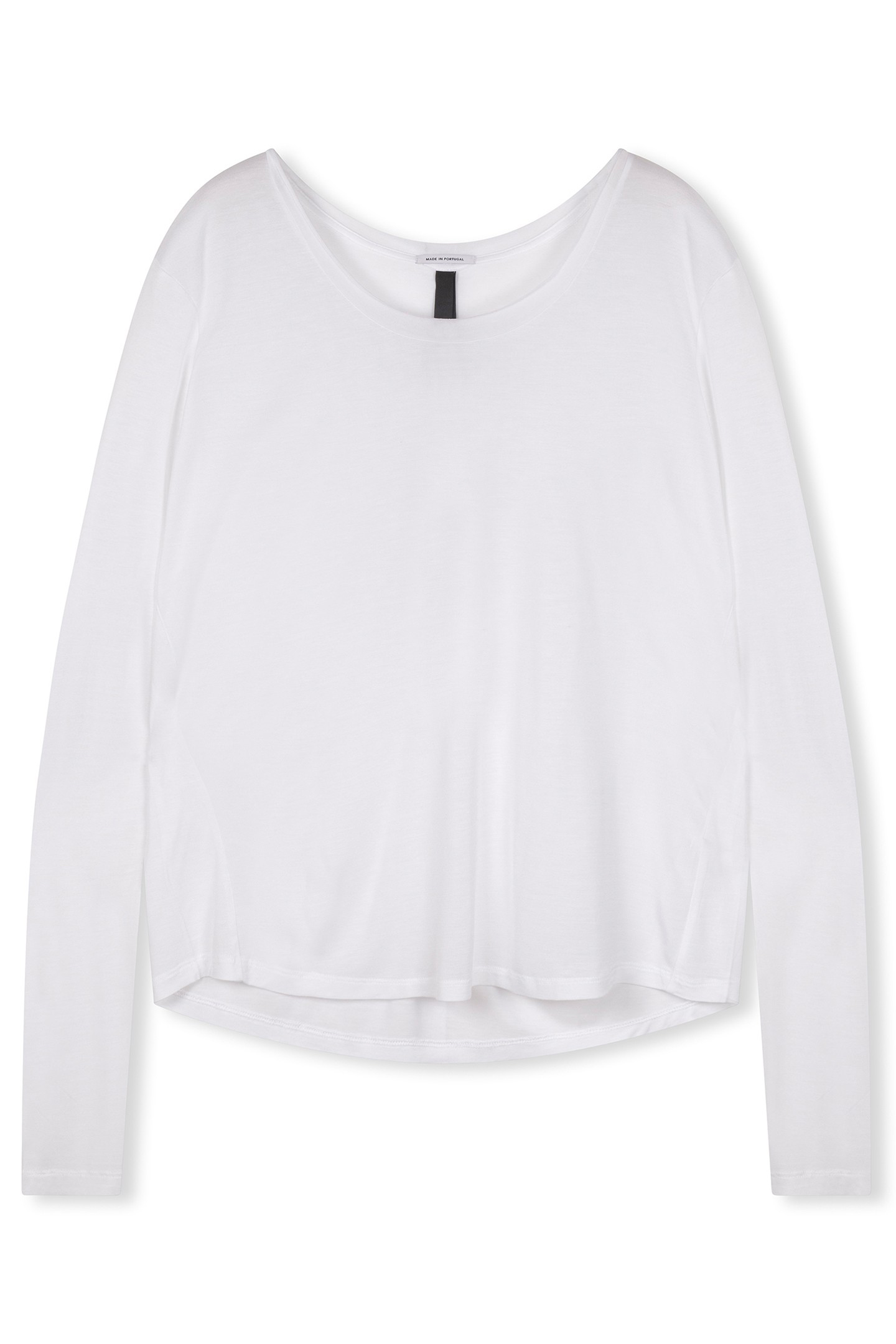 LONGSLEEVE TEE VISCOSE WHITE 1
