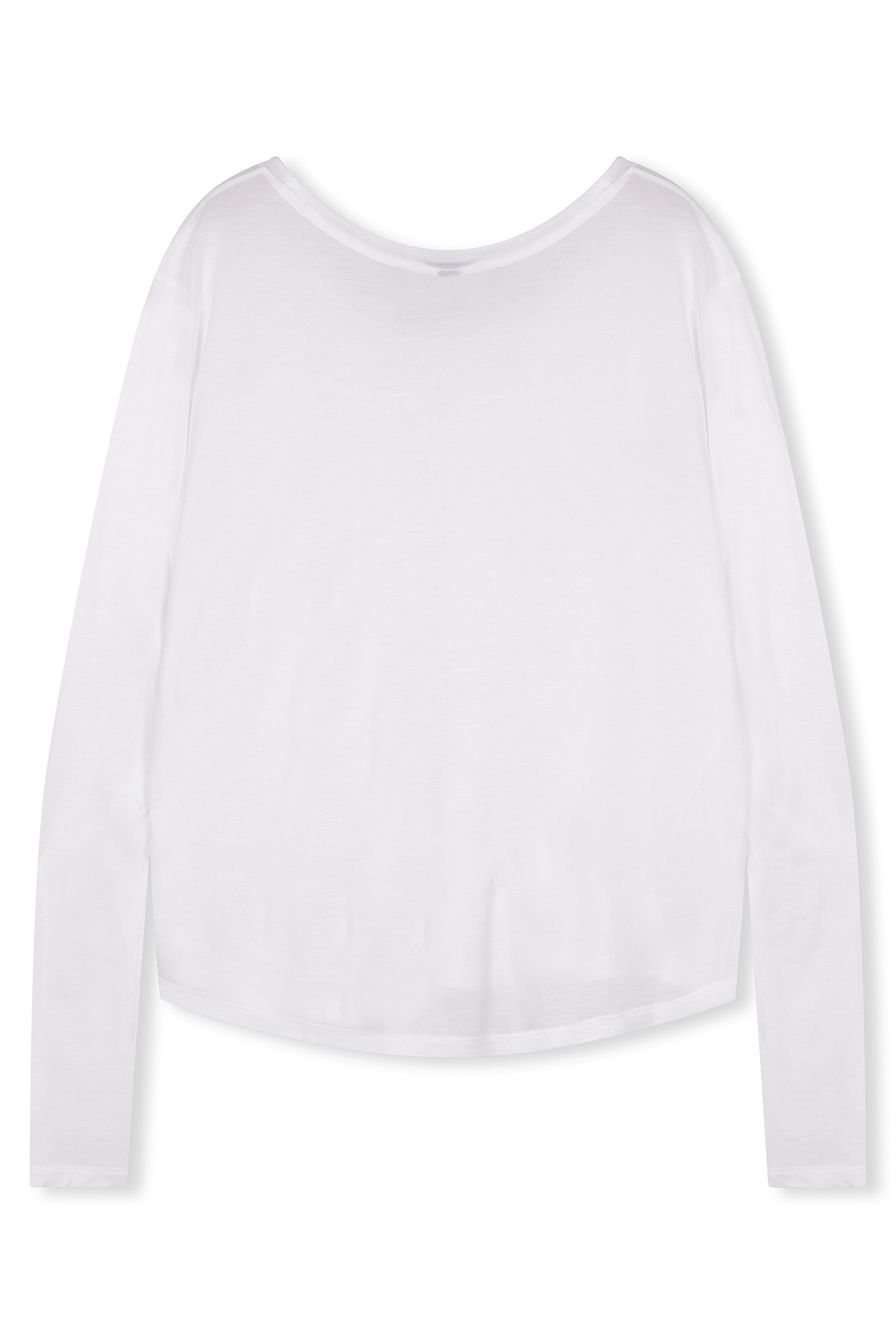 LONGSLEEVE TEE VISCOSE WHITE 2