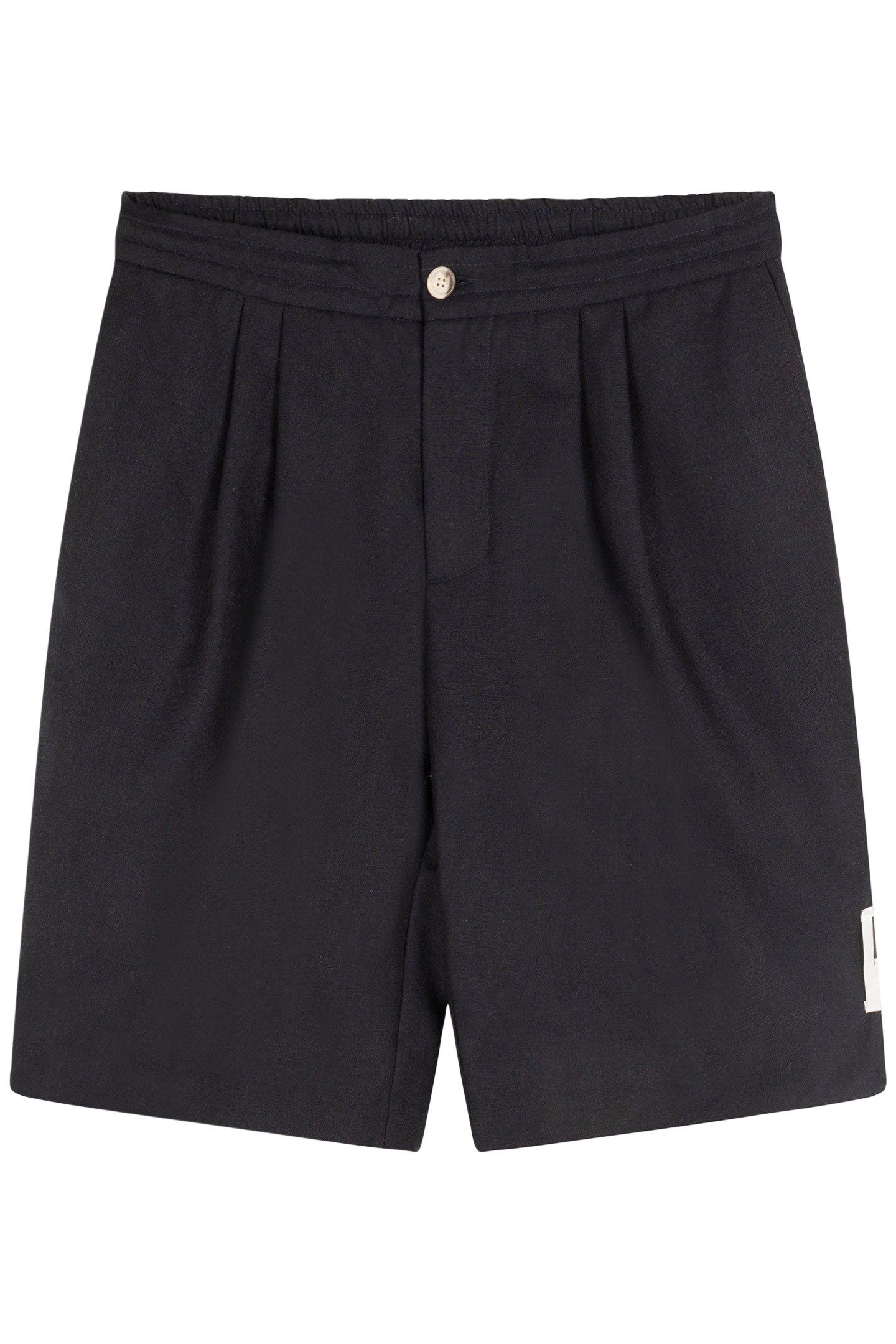 REESE WOOL WOVEN SHORTS DARK BLUE 2