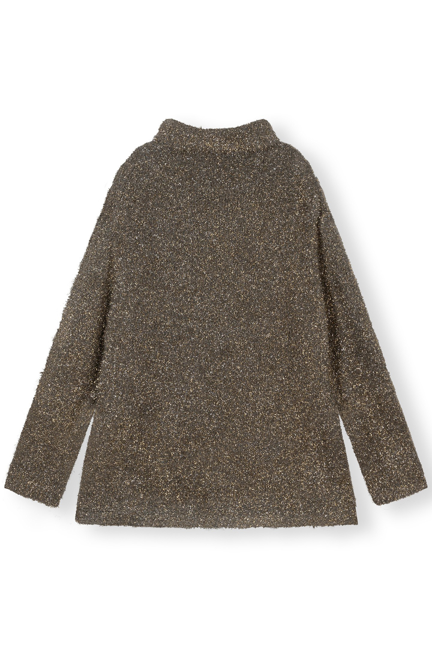 OVERSIZED TURTLENECK SWEATER LUREX GOLD 4