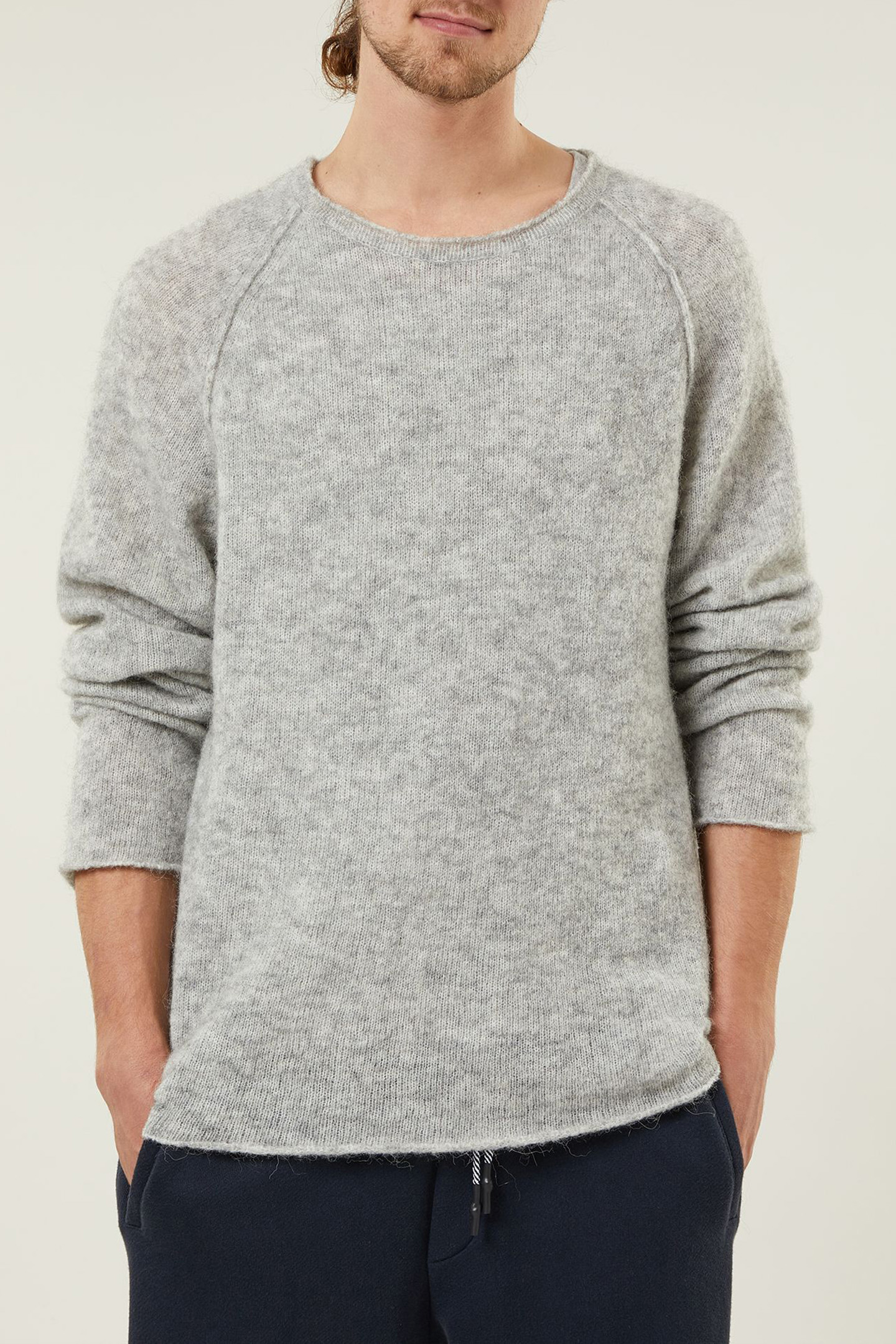 JACE KNIT SWEATER LIGHT GREY MELEE by 10DAYS