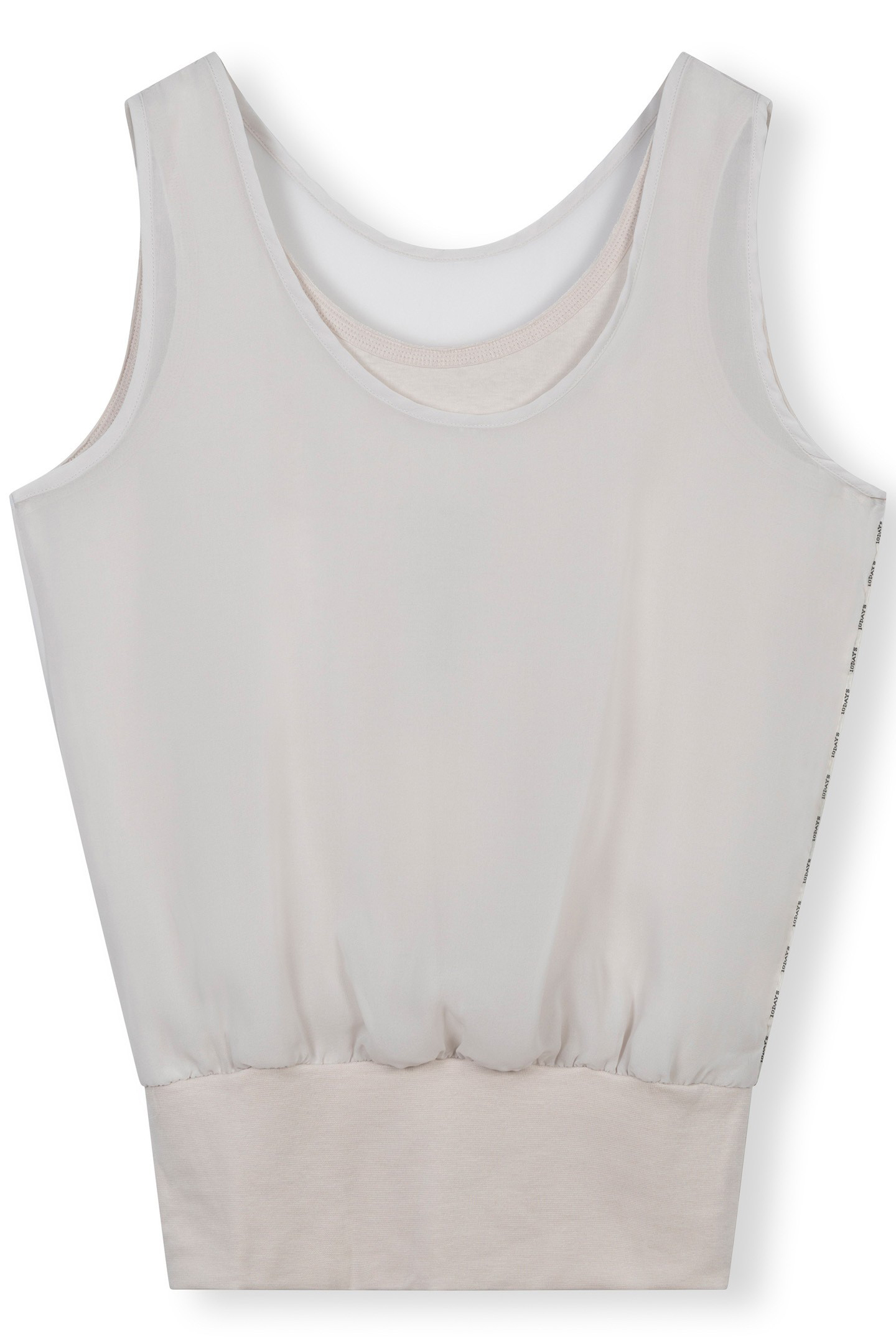 SLEEVELESS TOP CHIFFON LIGHT SAFARI 4