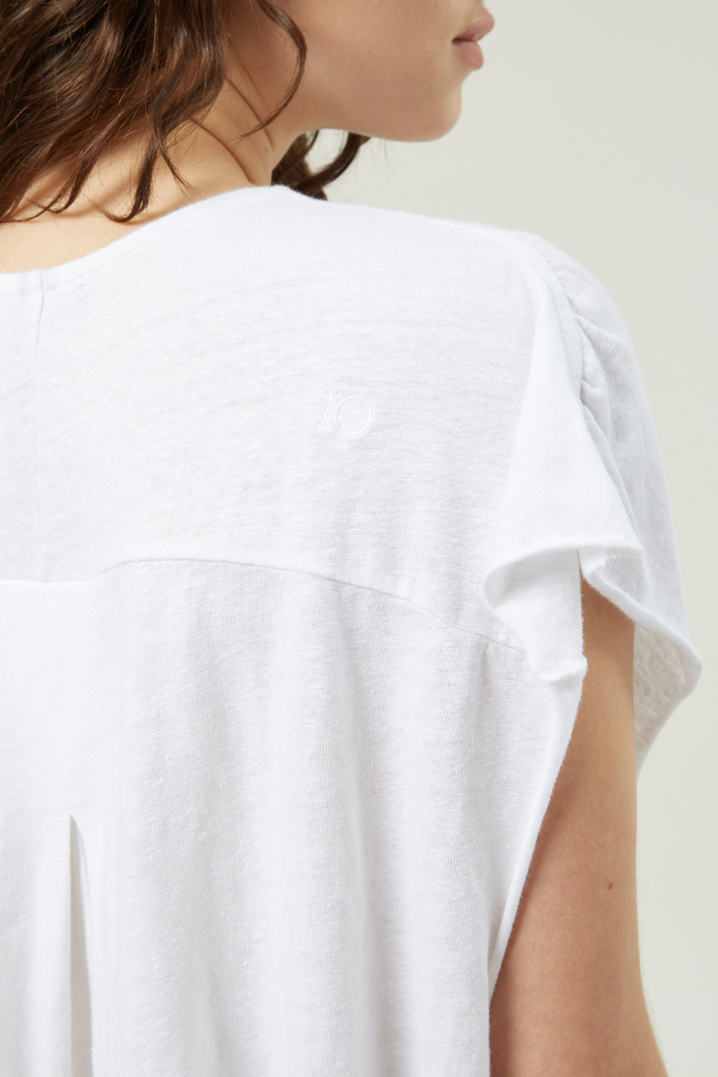 SLEEVELESS TOP LINEN WHITE 6