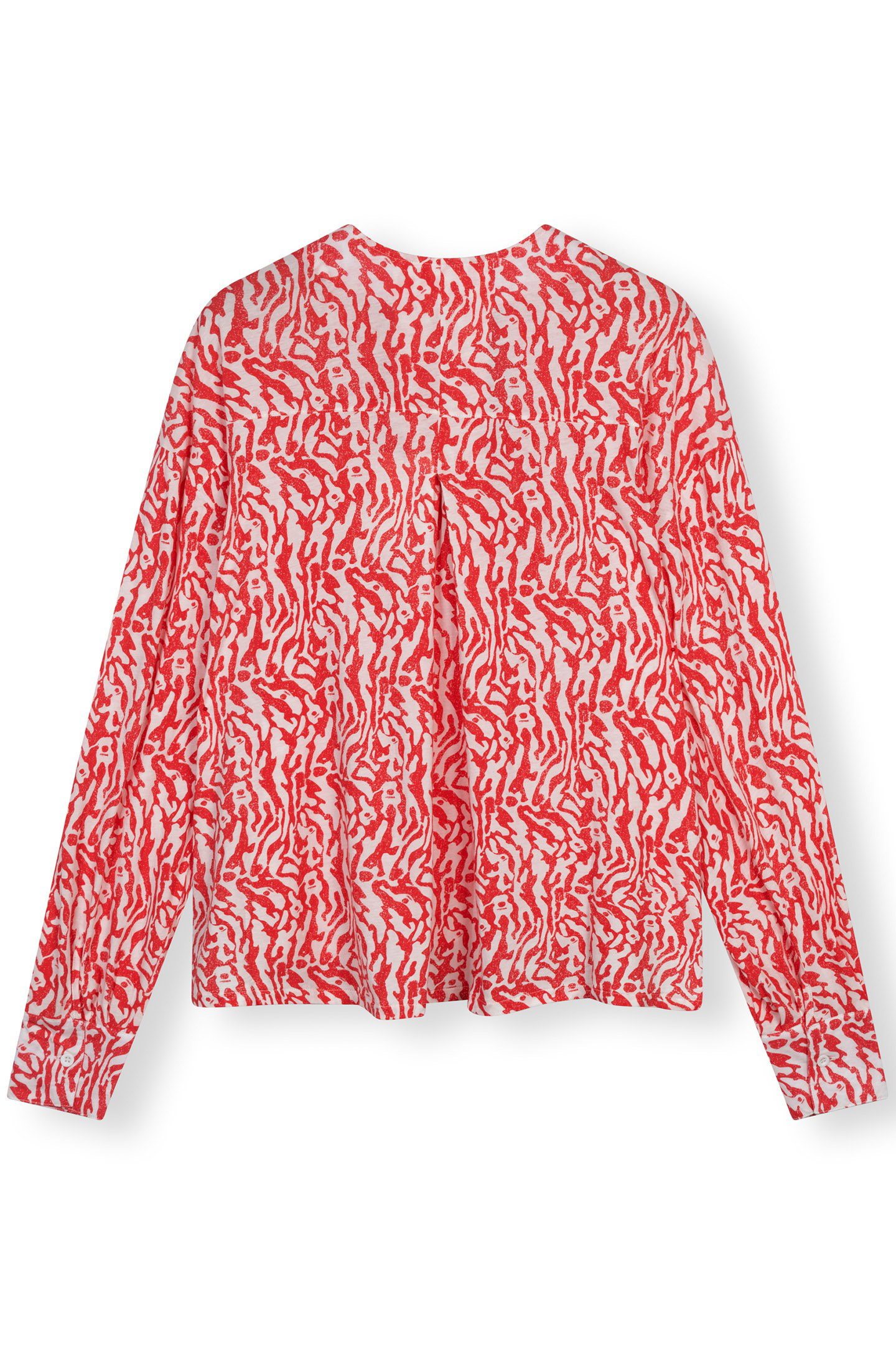 V-NECK BLOUSE ZEBRA JERSEY ECRU 5