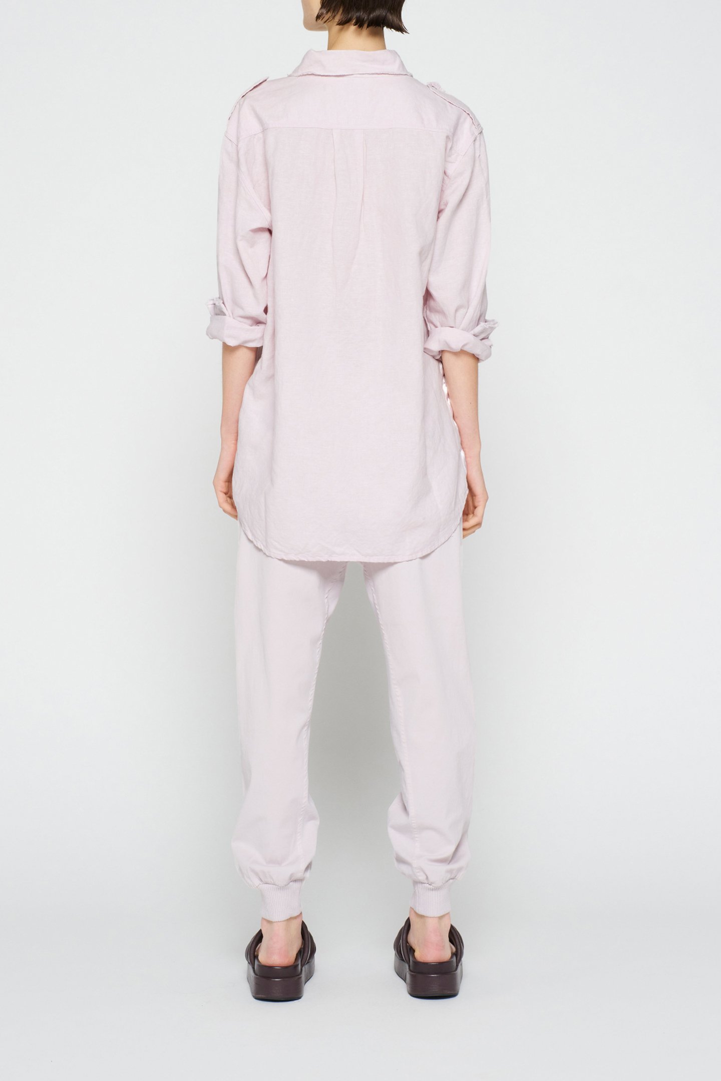 WOVEN PANTS PALE LILAC 3