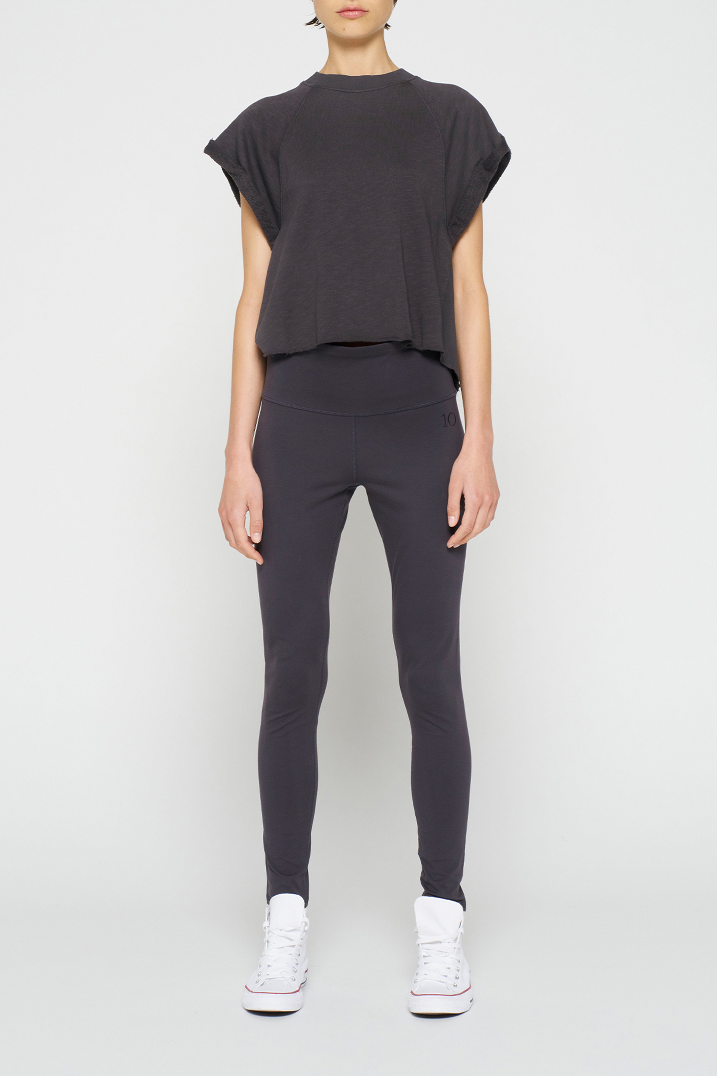 YOGA LEGGINGS GREY RAVEN 2