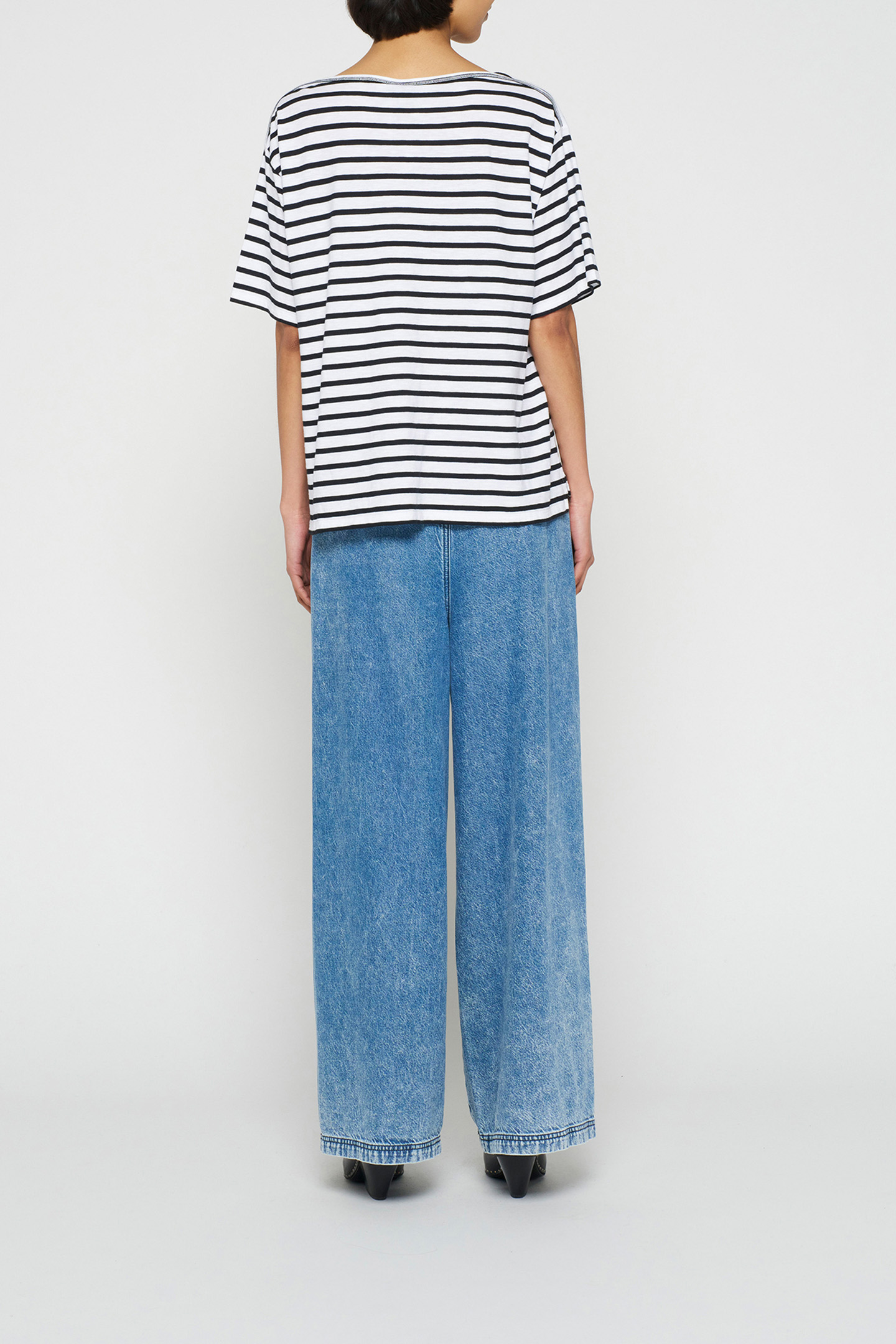 FLOWY DENIM PANTS BLUE DENIM 2