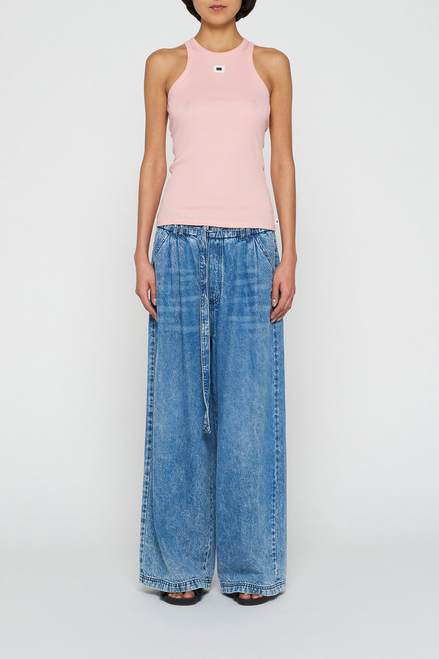 TANK TOP RIB DUSTY PEACH 2