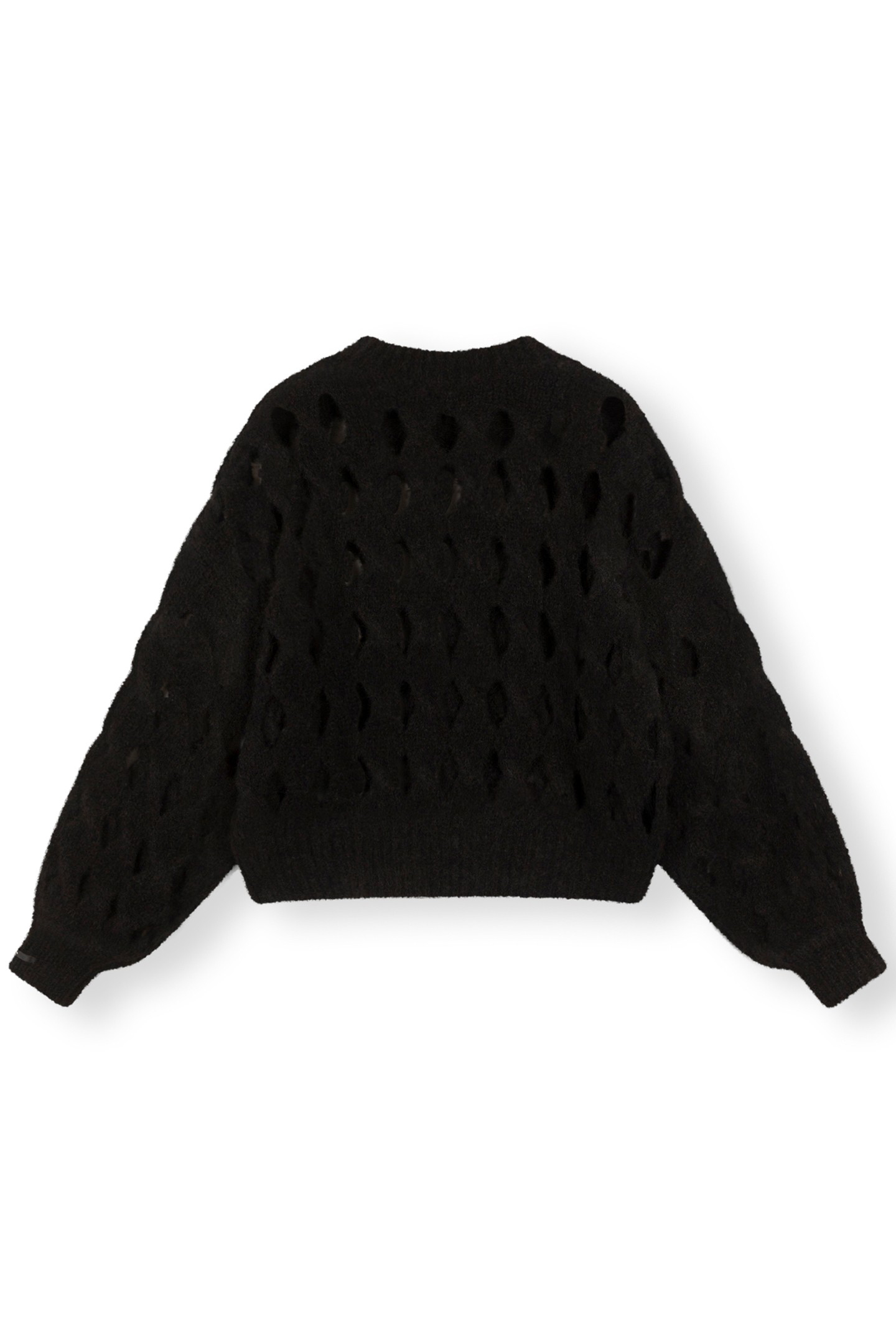 OPEN KNIT SWEATER BLACK 5