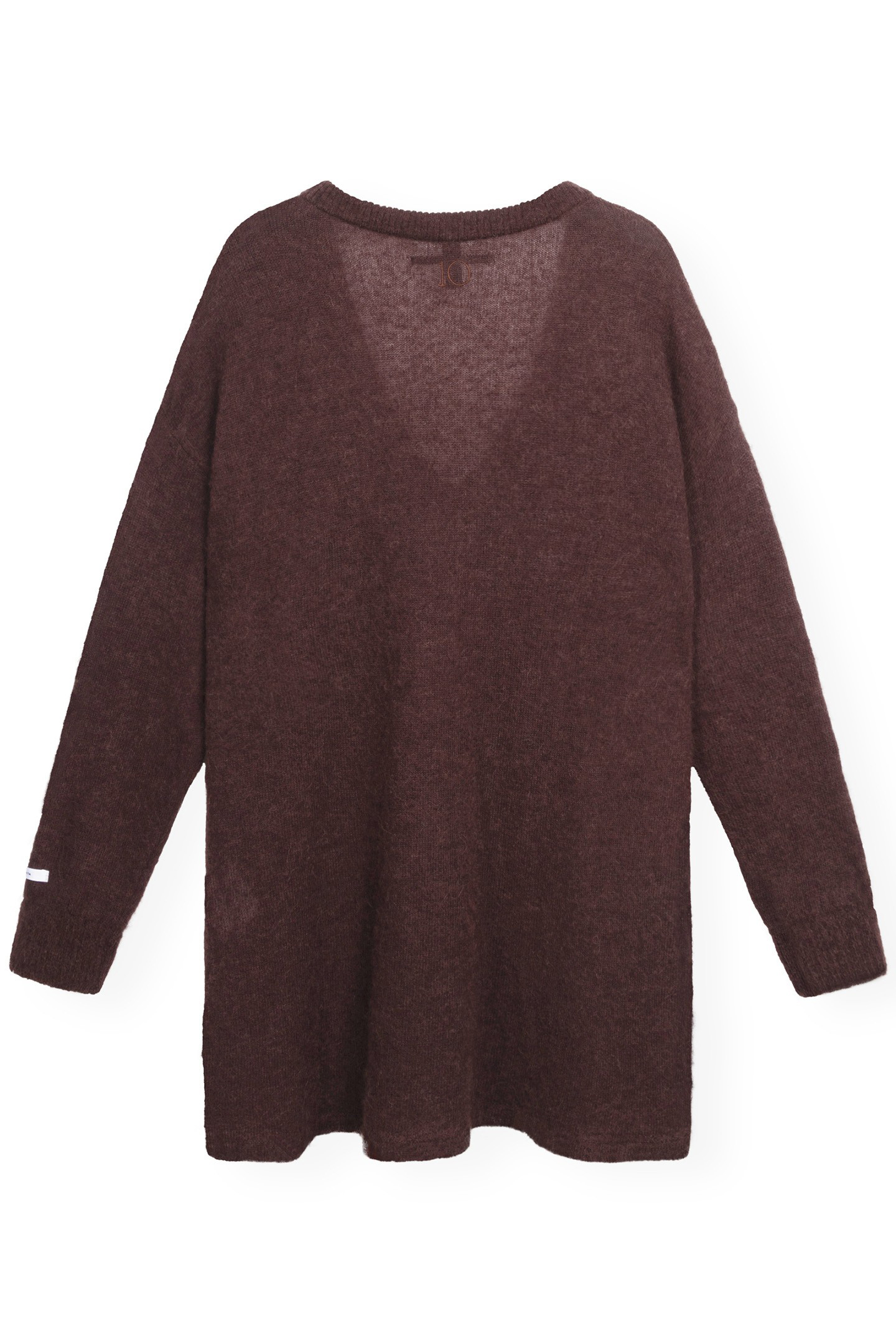 V-NECK THIN KNIT SWEATER AUBERGINE 5