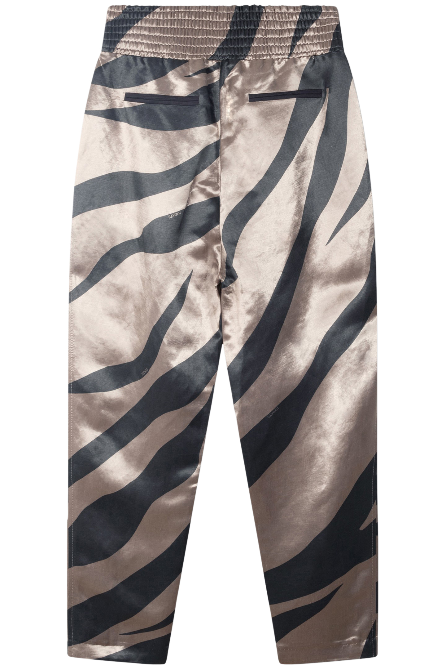 SATIN PANTS ZEBRA WARM TAUPE 5