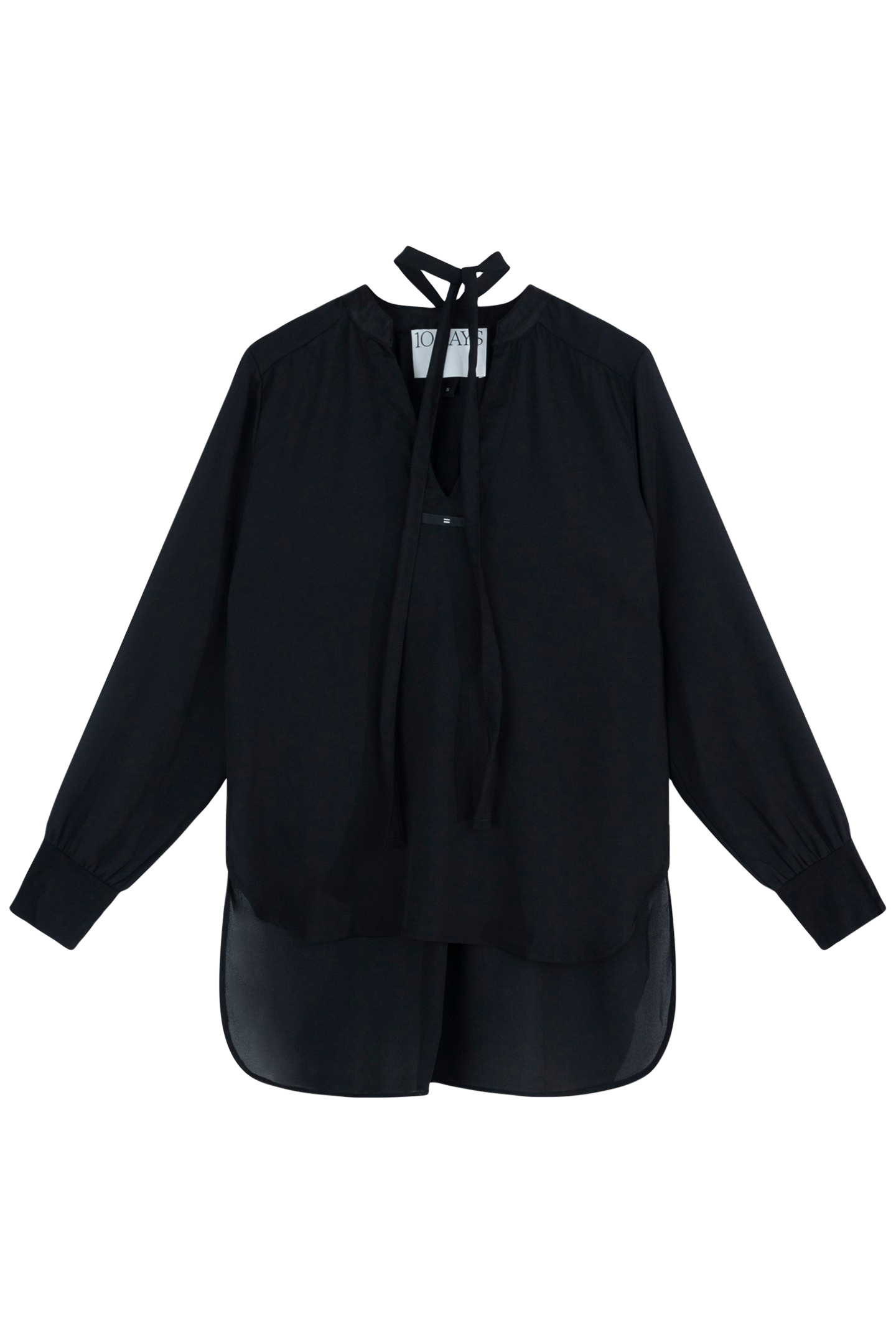 FLOWY BLOUSE BLACK 4