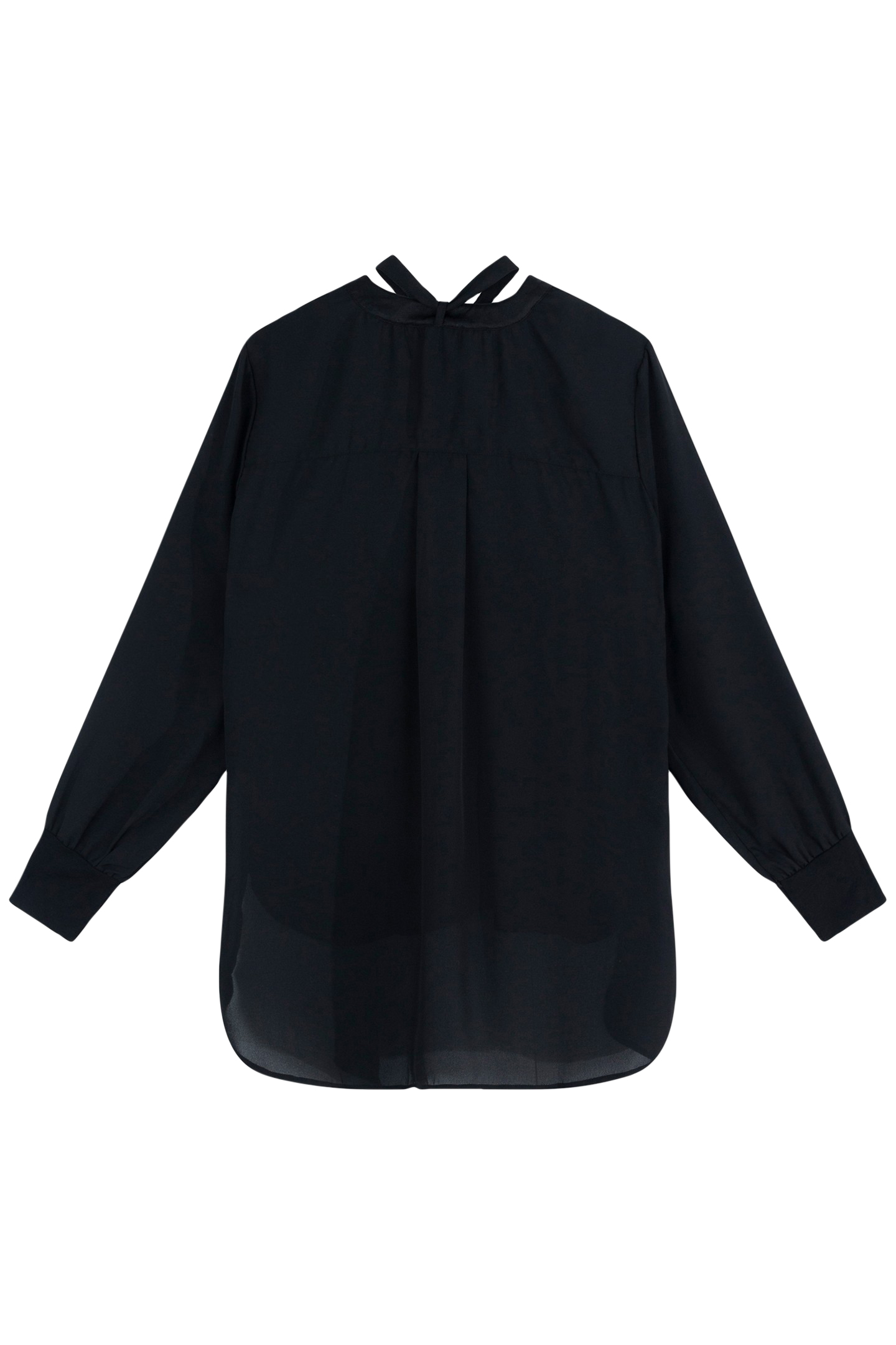 FLOWY BLOUSE BLACK 5