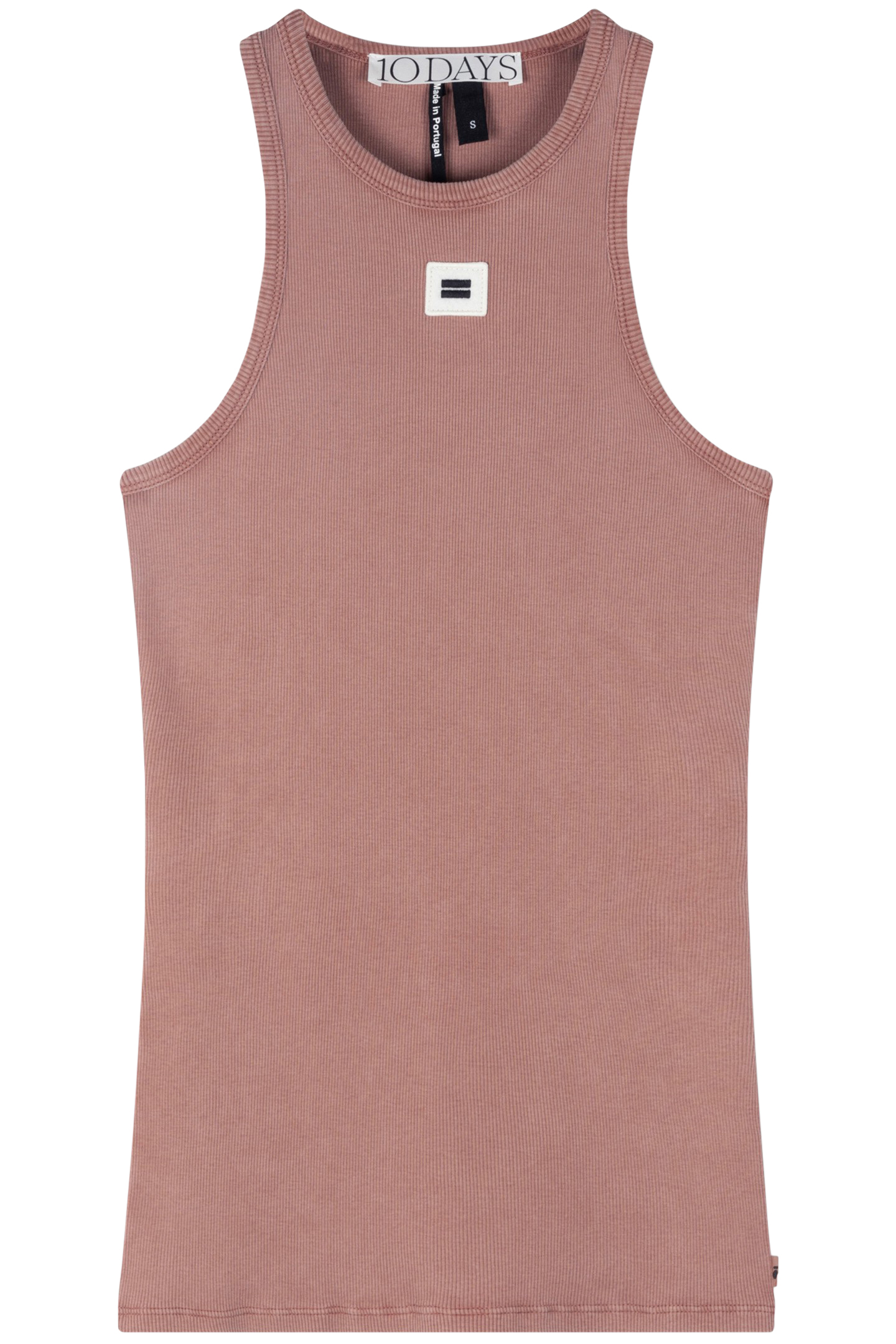 TANK TOP RIB SADDLE BROWN 4