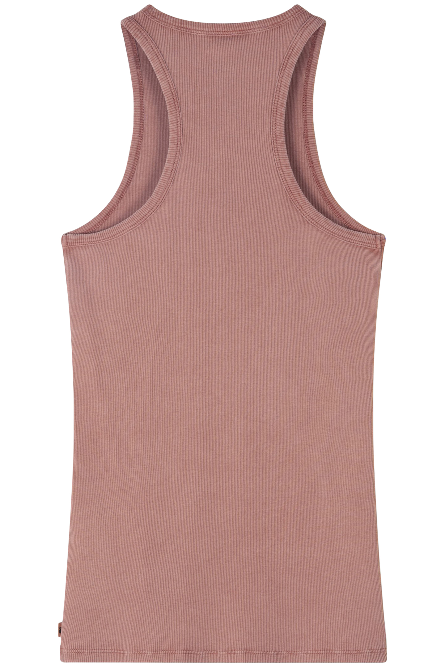 TANK TOP RIB SADDLE BROWN 5