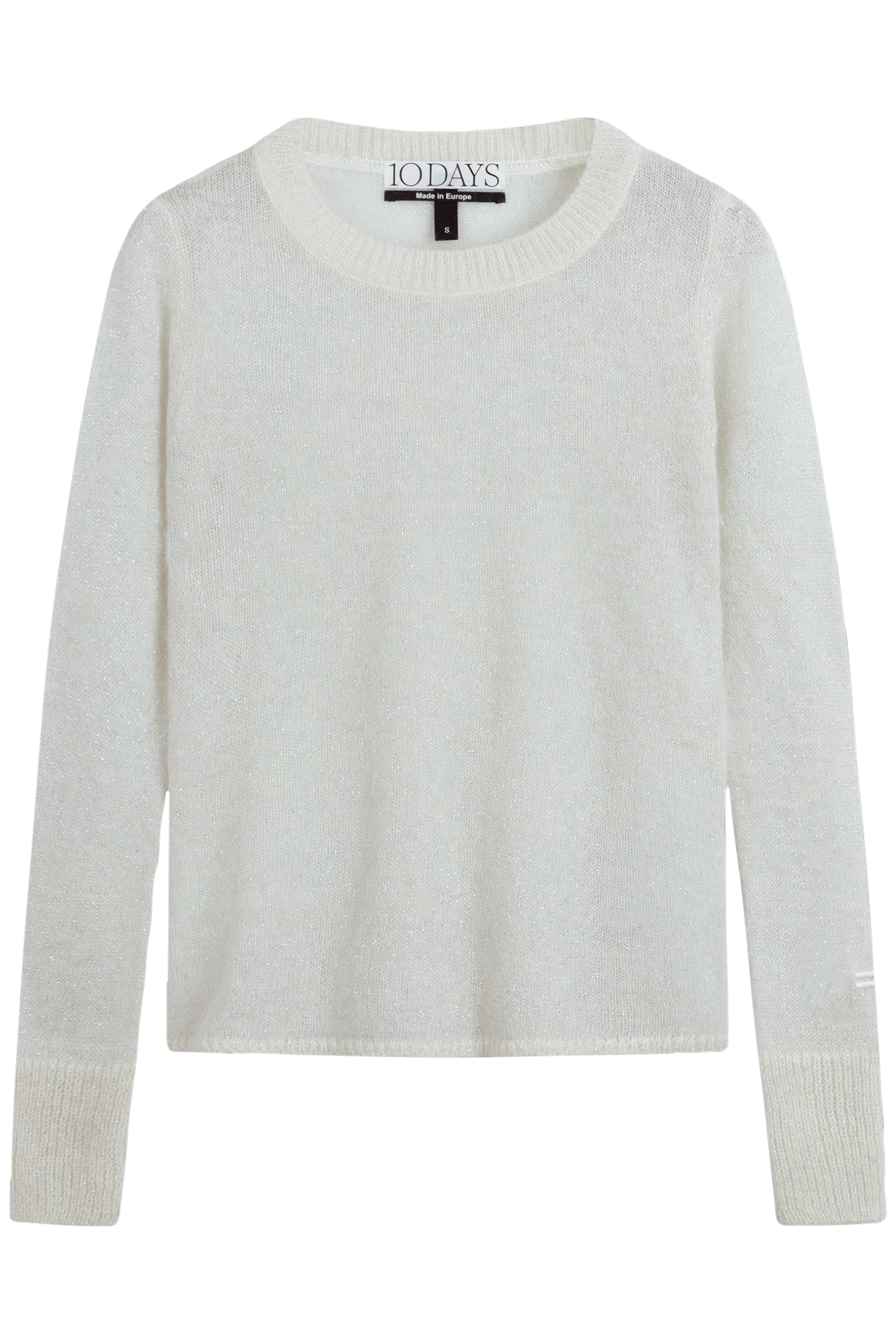 LONGSLEEVE TOP KNIT SPARKLE ECRU 4