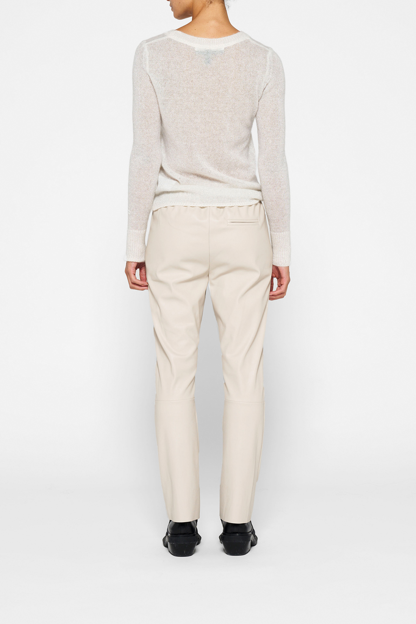 LONGSLEEVE TOP KNIT SPARKLE ECRU 3