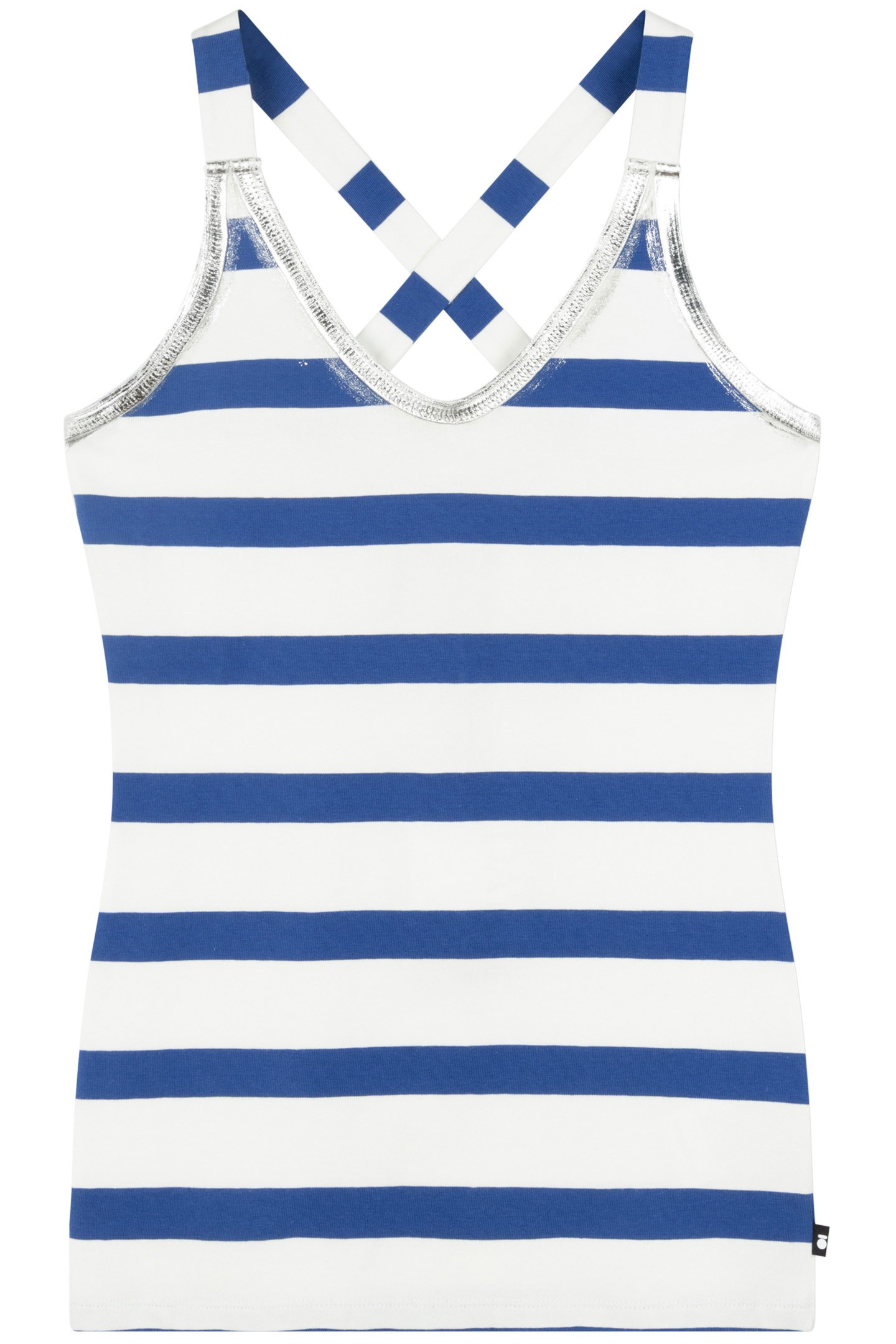 WRAPPER STRIPES FOIL ECRU/ELECTRIC BLUE 4