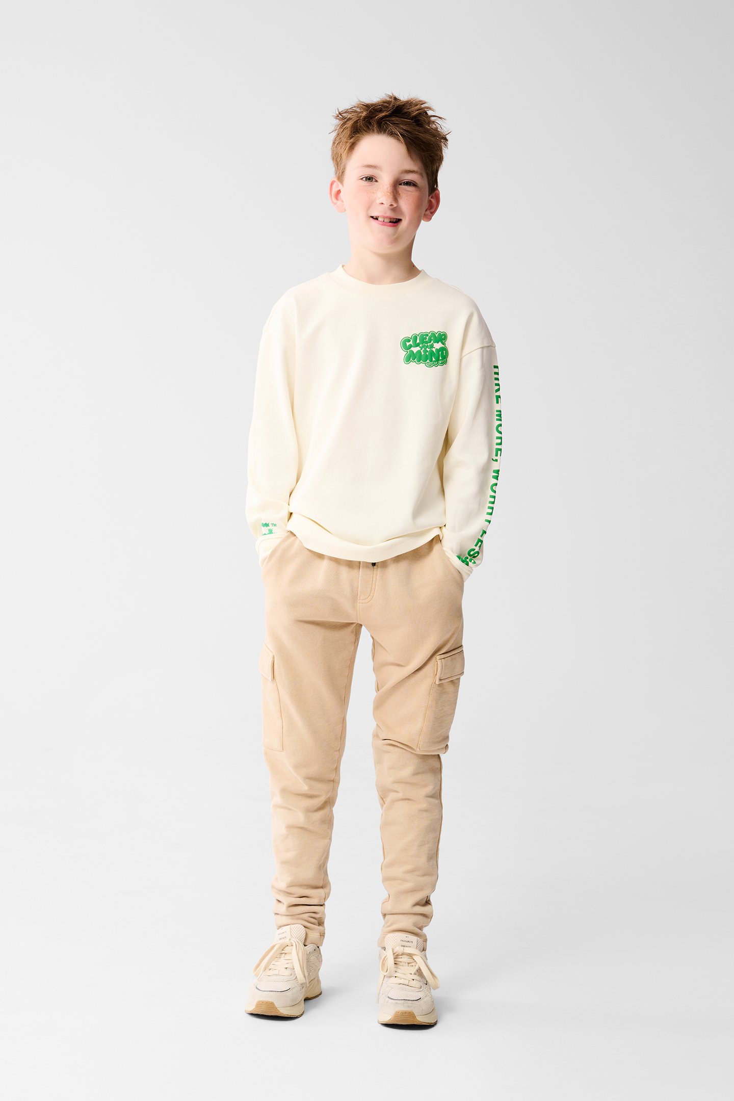 BAM- SBACID WASH PANTS OFFWHITE by Shoeby