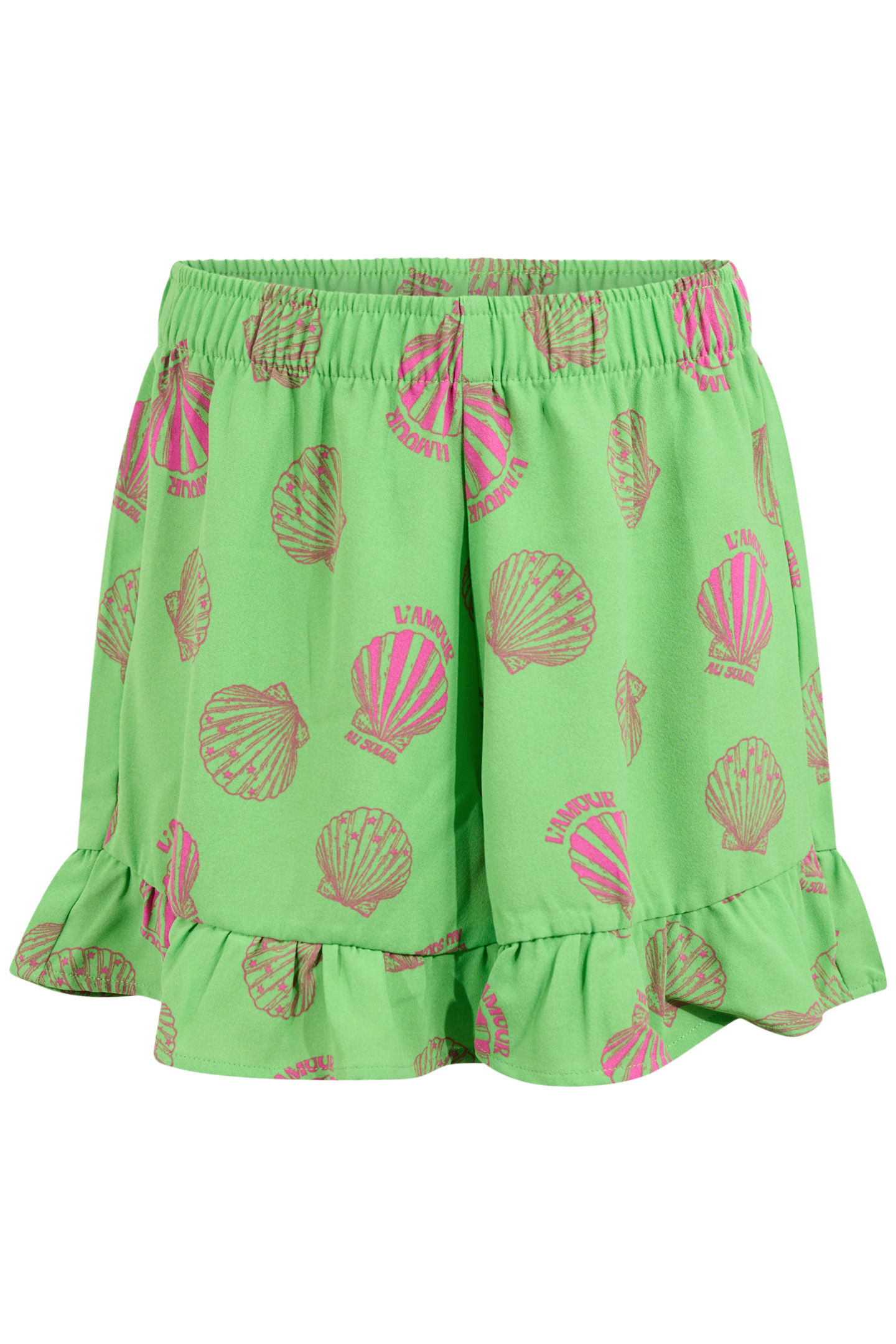 GAM-SBSHELL GREEN RUFFLE SHORT GREEN 3