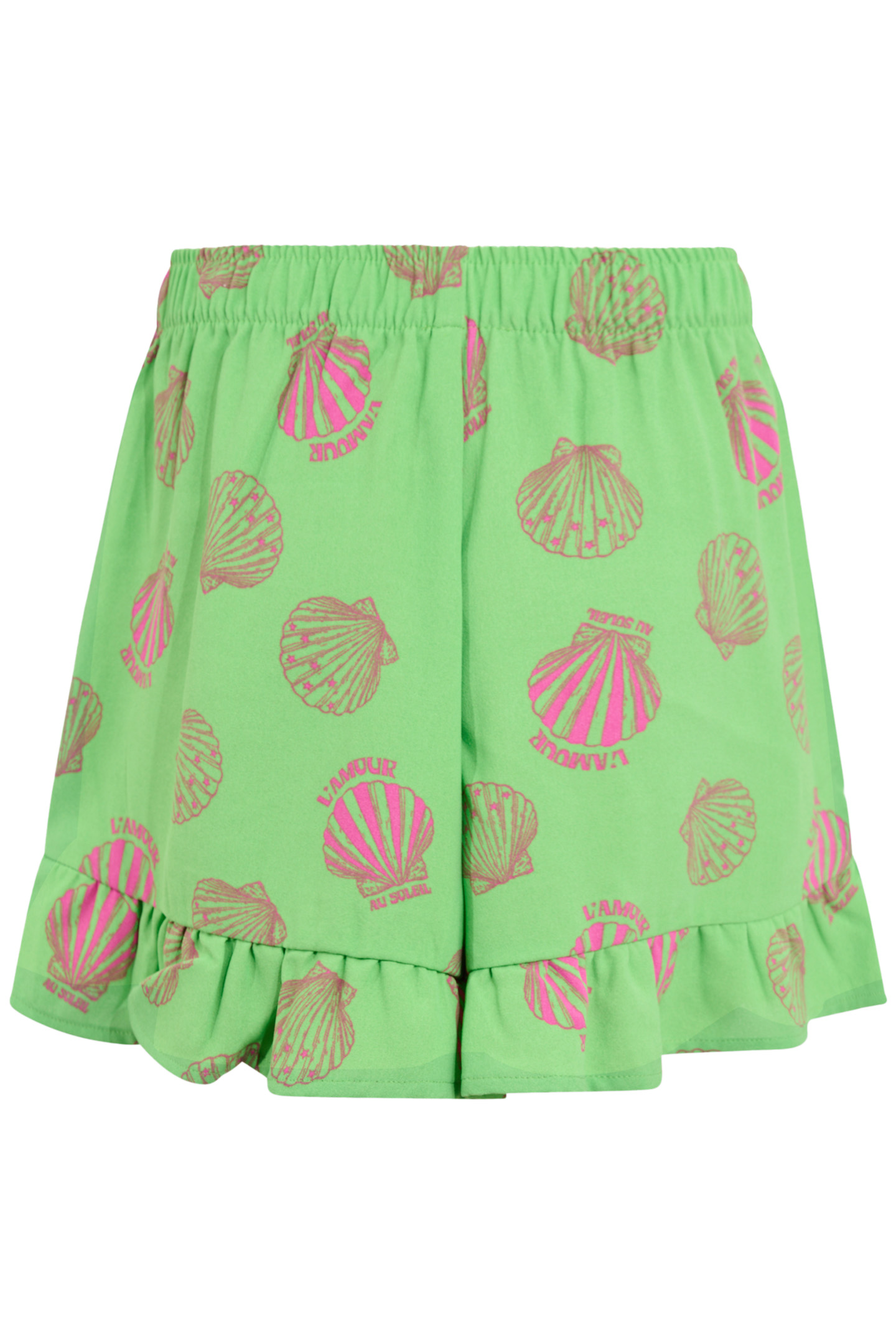 GAM-SBSHELL GREEN RUFFLE SHORT GREEN 4