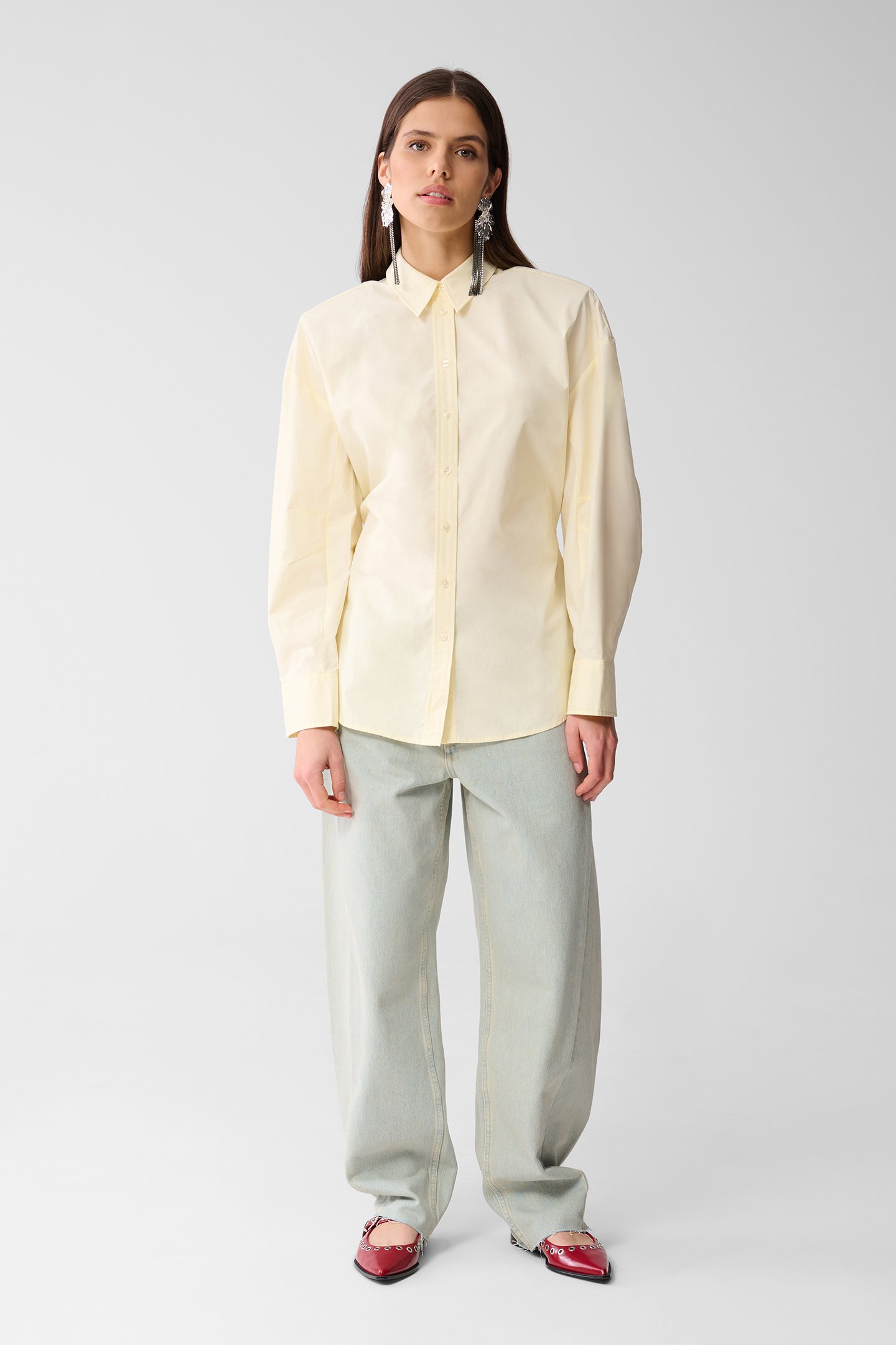LA-SBEGG SHAPE BLOUSE LIGHTYELLOW by Shoeby