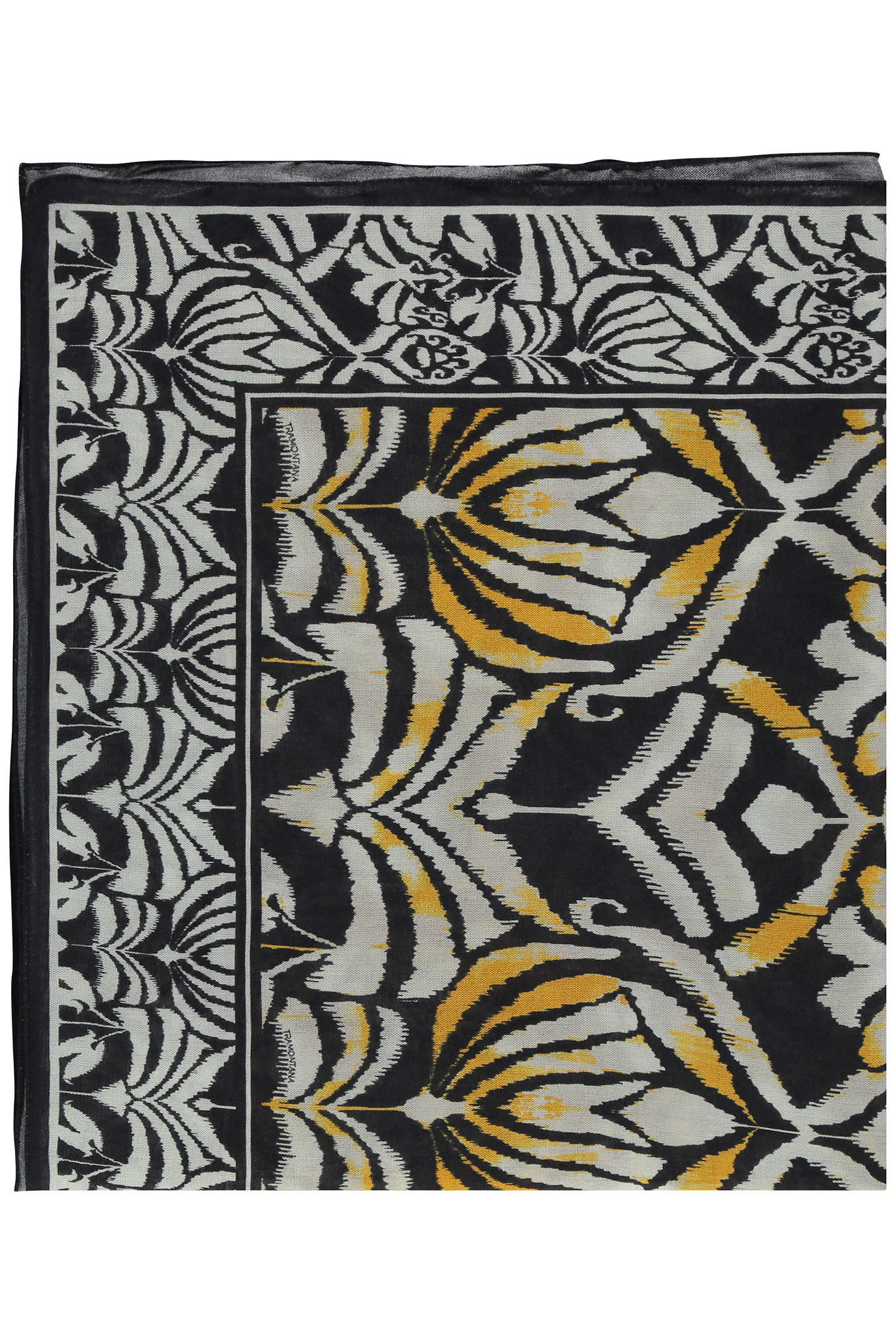 SCARF ORNAMENTALS PRINT PRINT YELLOWS 2