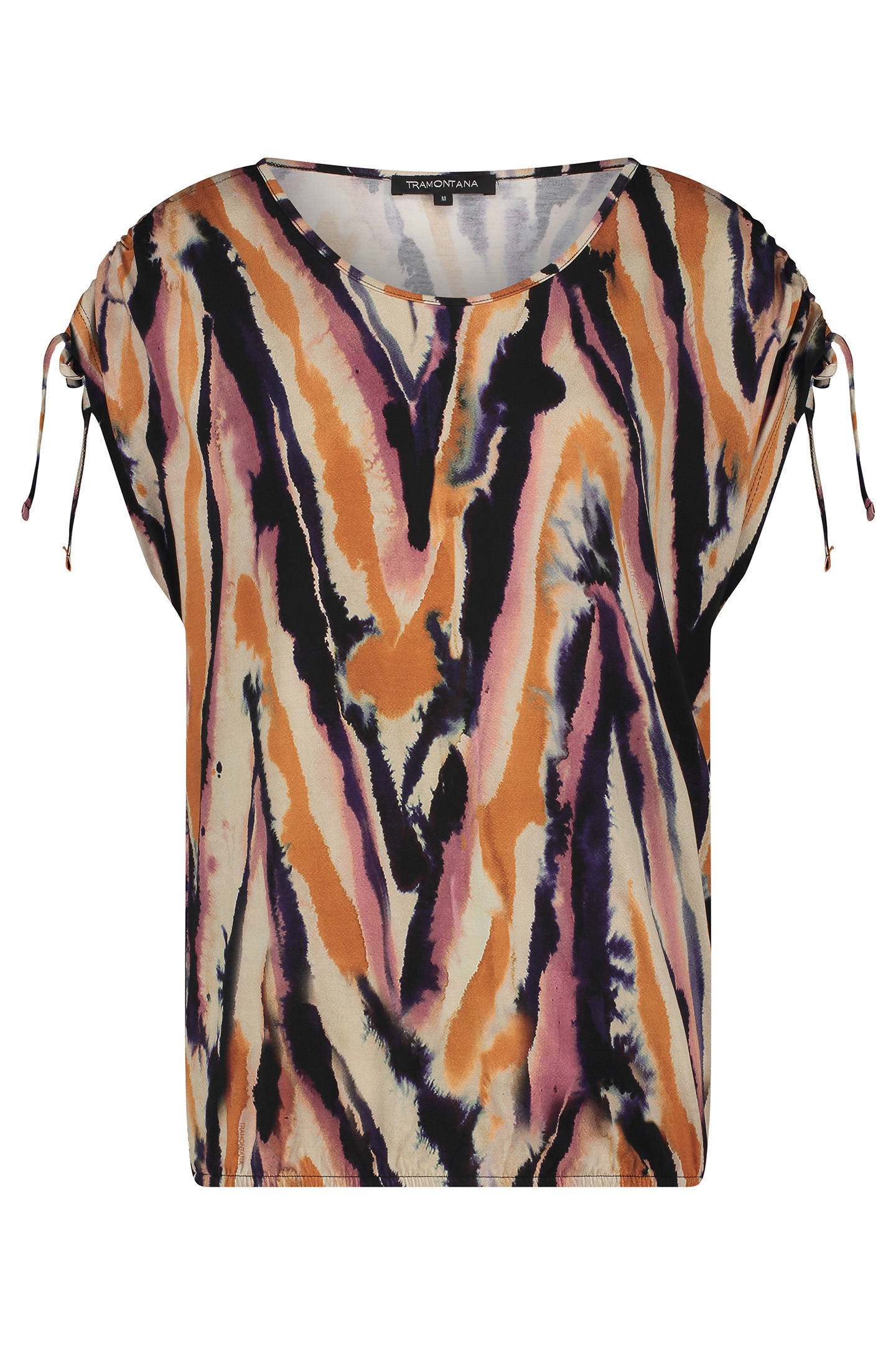 TOP JERSEY WATERCOLOUR SLVLESS PRINT PINKS by Tramontana